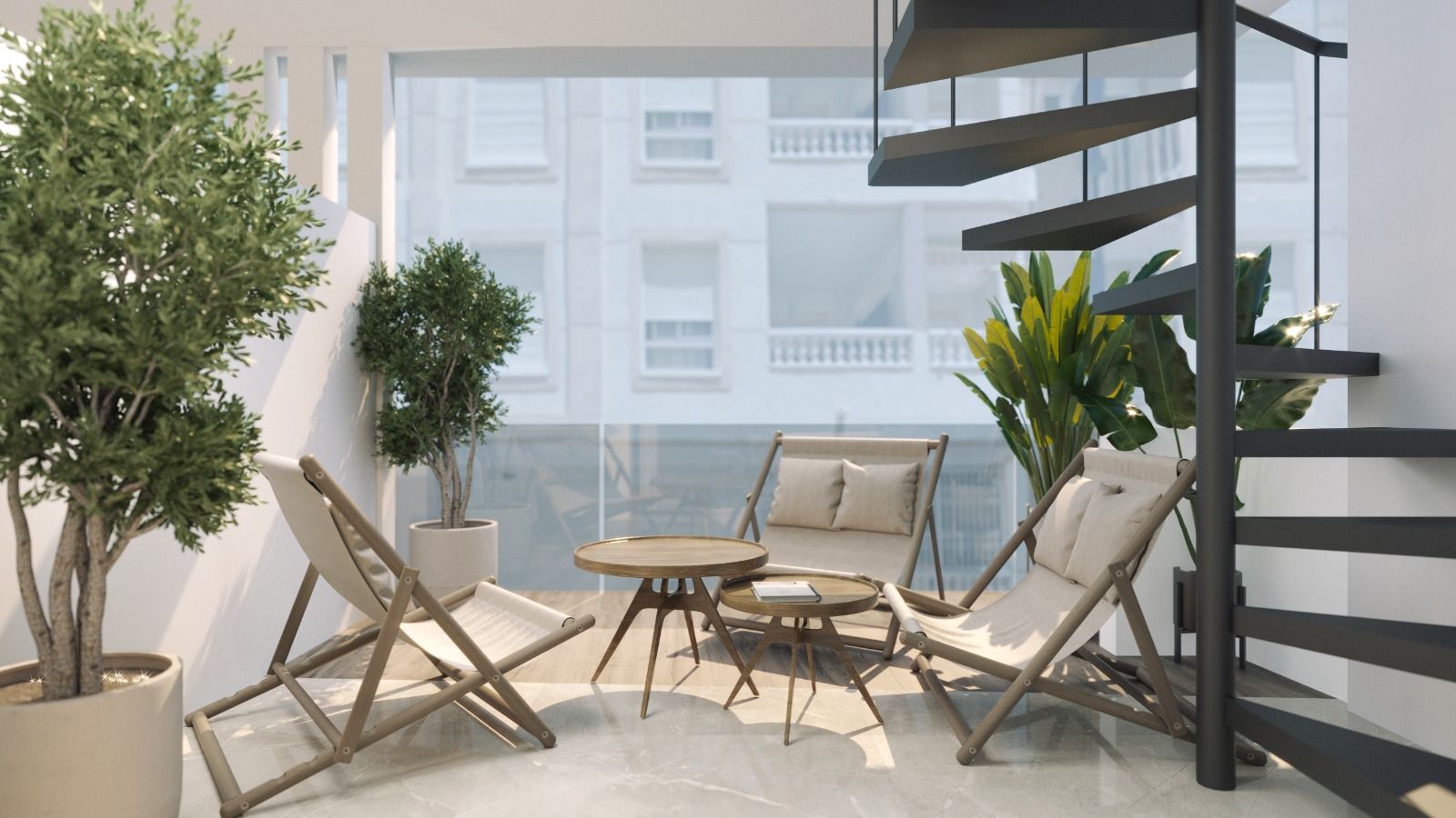 Terrace or balcony in new-build apartment, Paseo Marítimo, Torrevieja