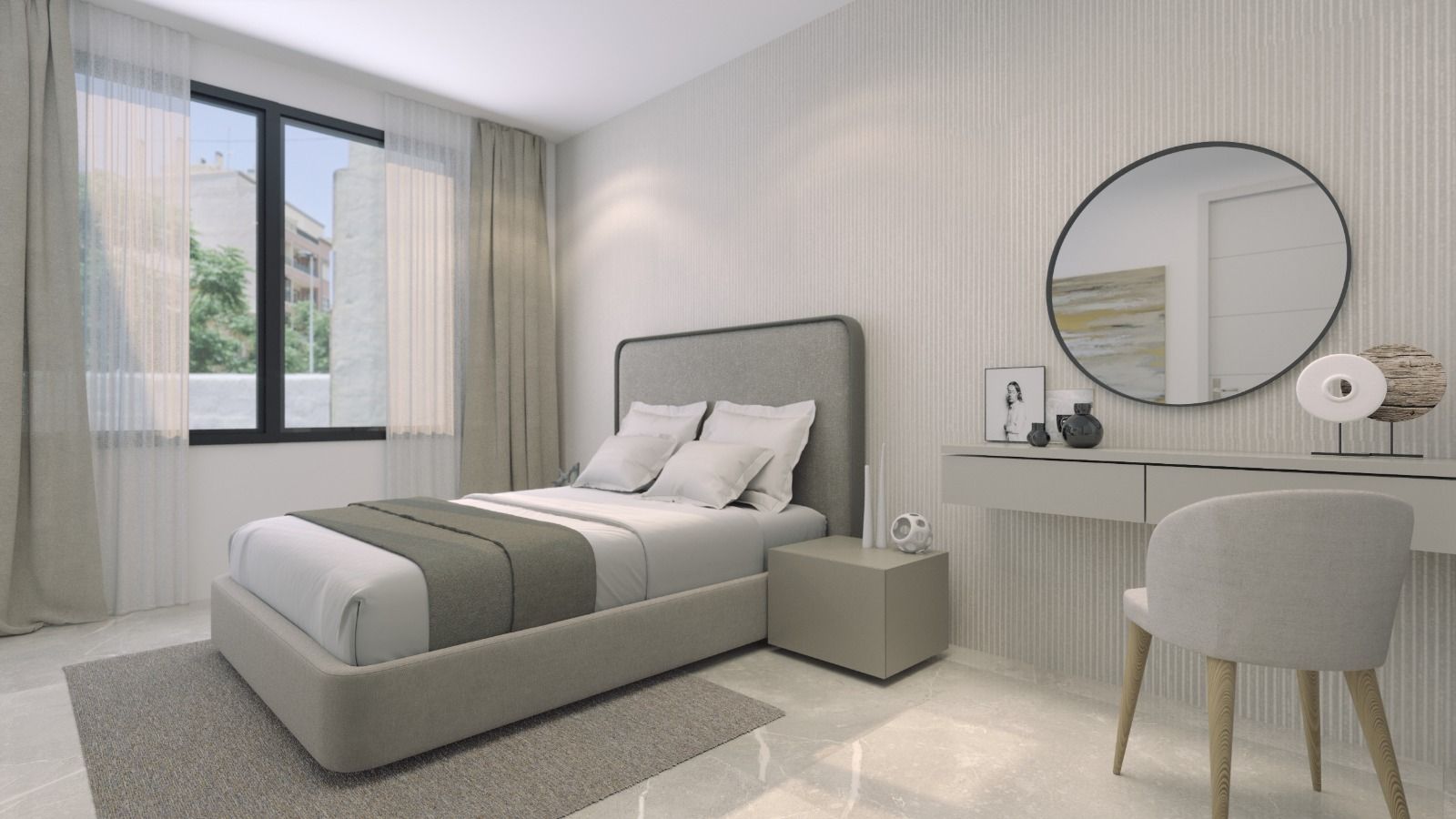 Kitchen with built-in appliances in 2-bedroom penthouse, Paseo Maritimo, Torrevieja
