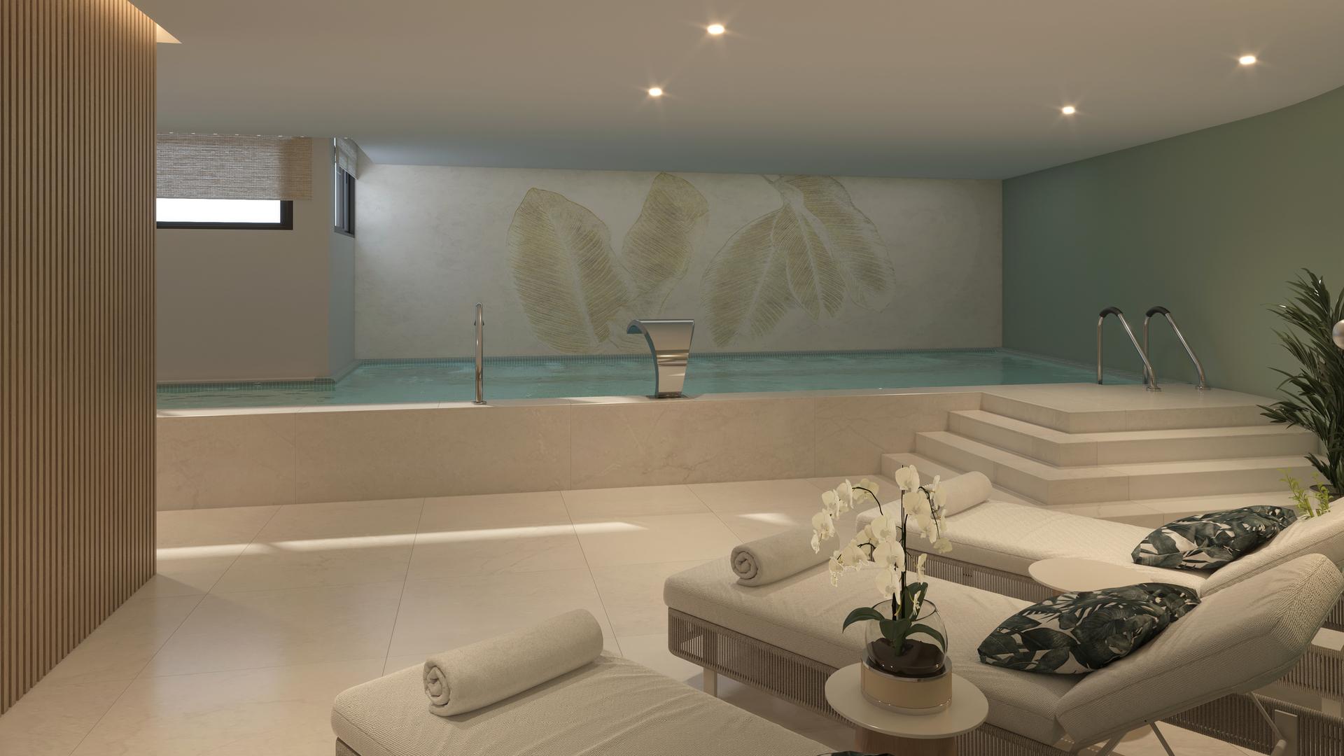 Master bedroom with fitted wardrobes, Riviera del Sol villa