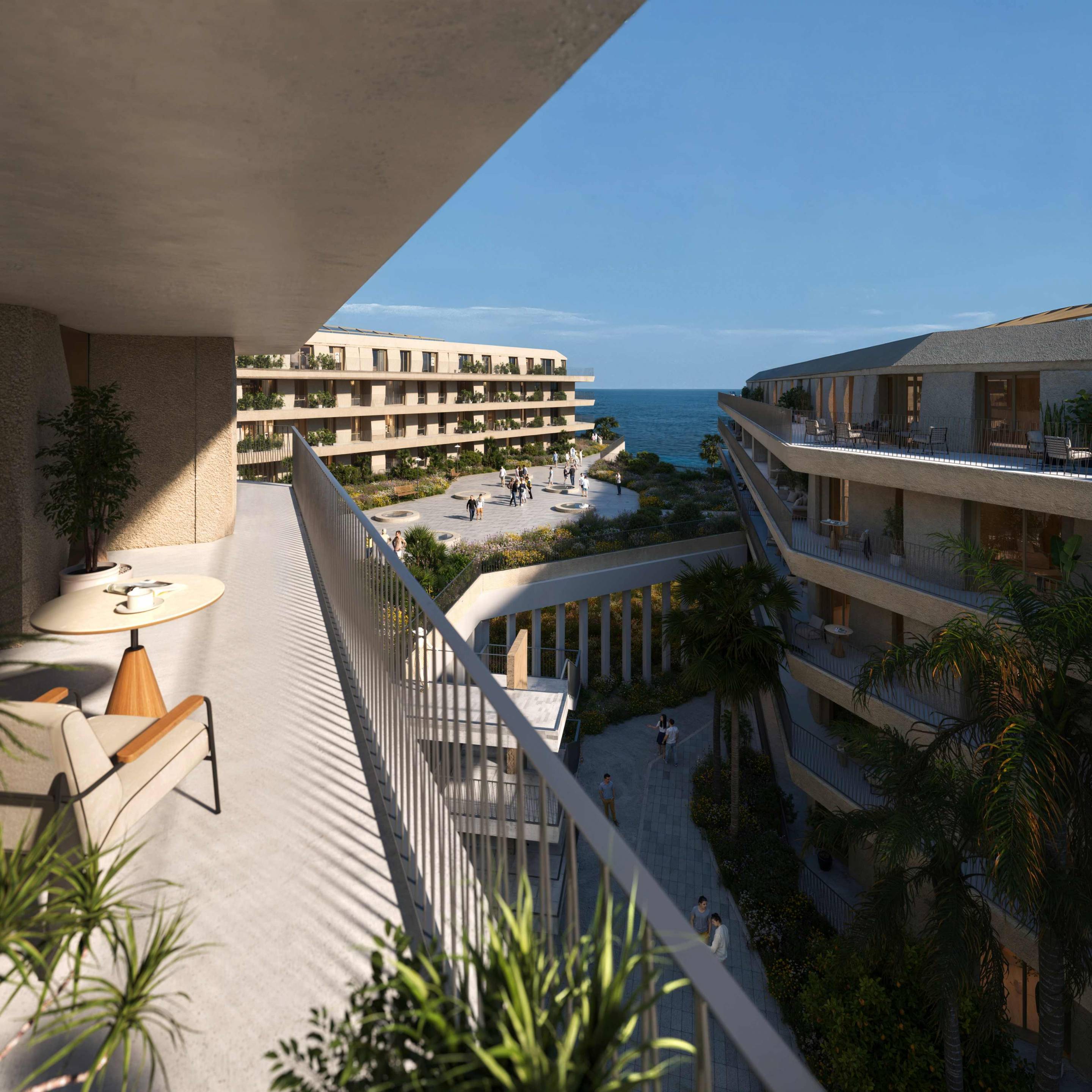 Exterior facade detail of new-build development, Puerto de la Duquesa, Manilva