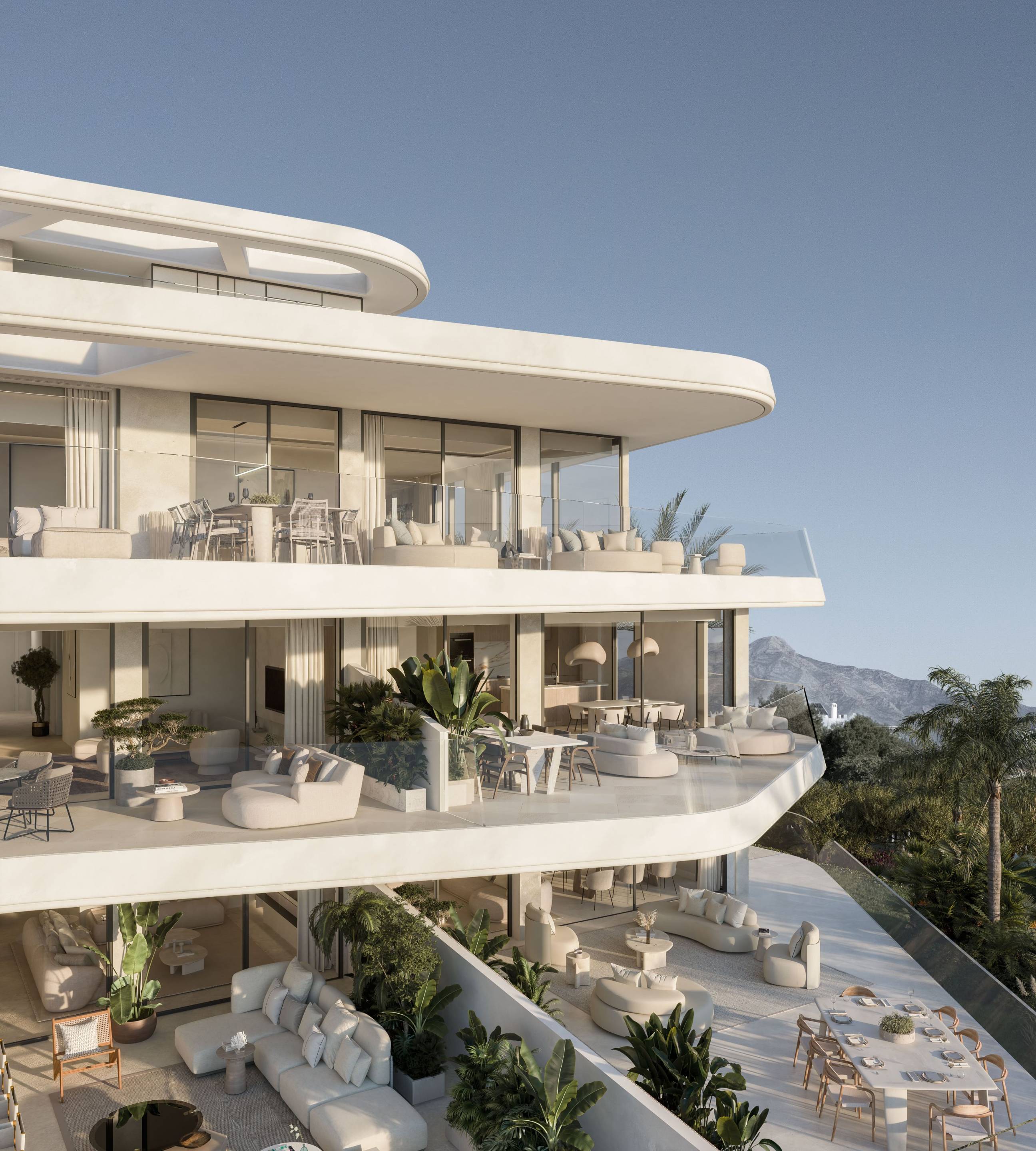 Bedroom with fitted furnishings in 3-bedroom apartment, Los Flamingos, Estepona