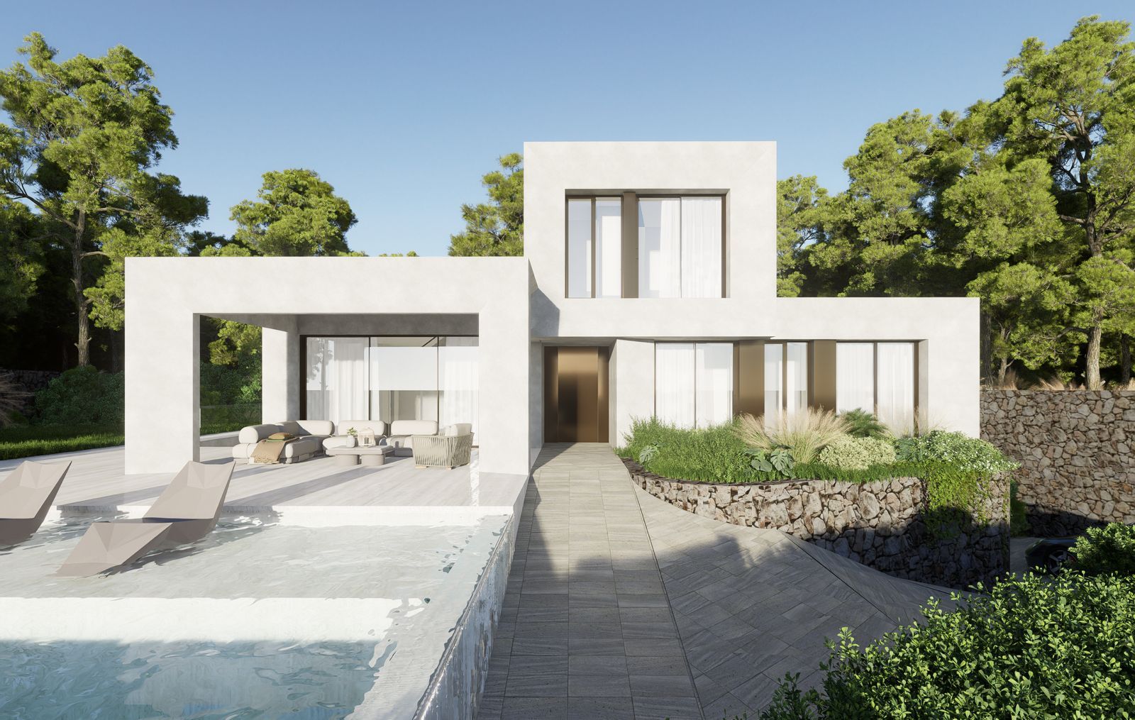 Floor plan of 3-bedroom 335m2 villa in Las Colinas Golf, Orihuela