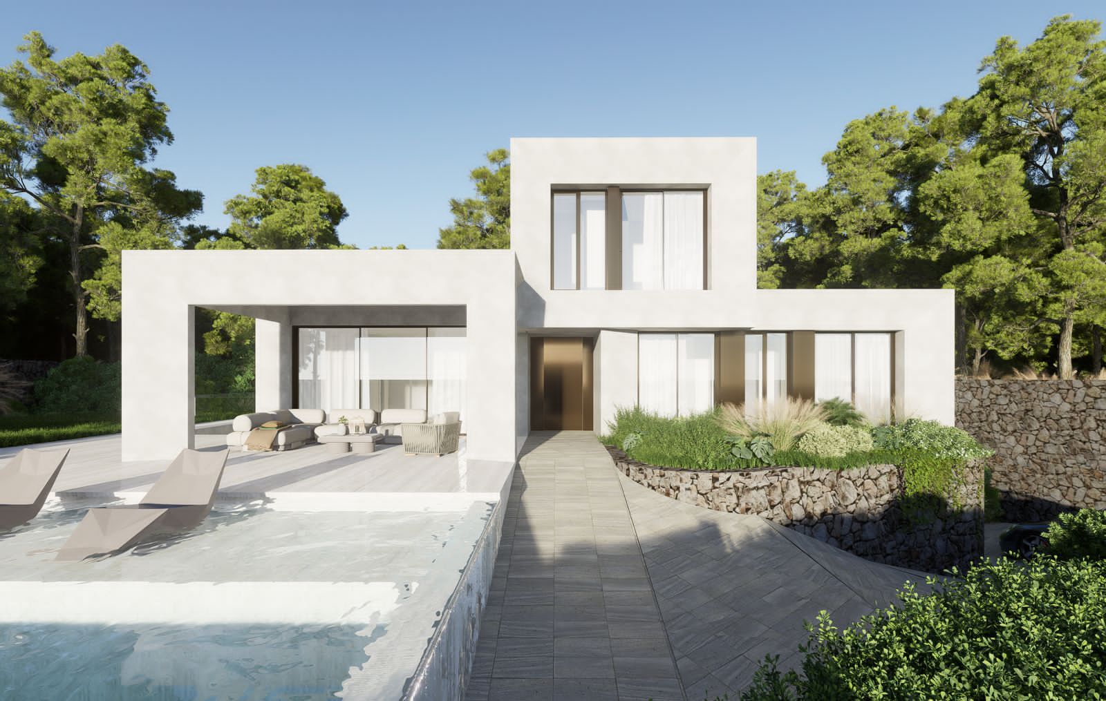 Master bedroom with neutral décor and natural light, Las Colinas Golf villa
