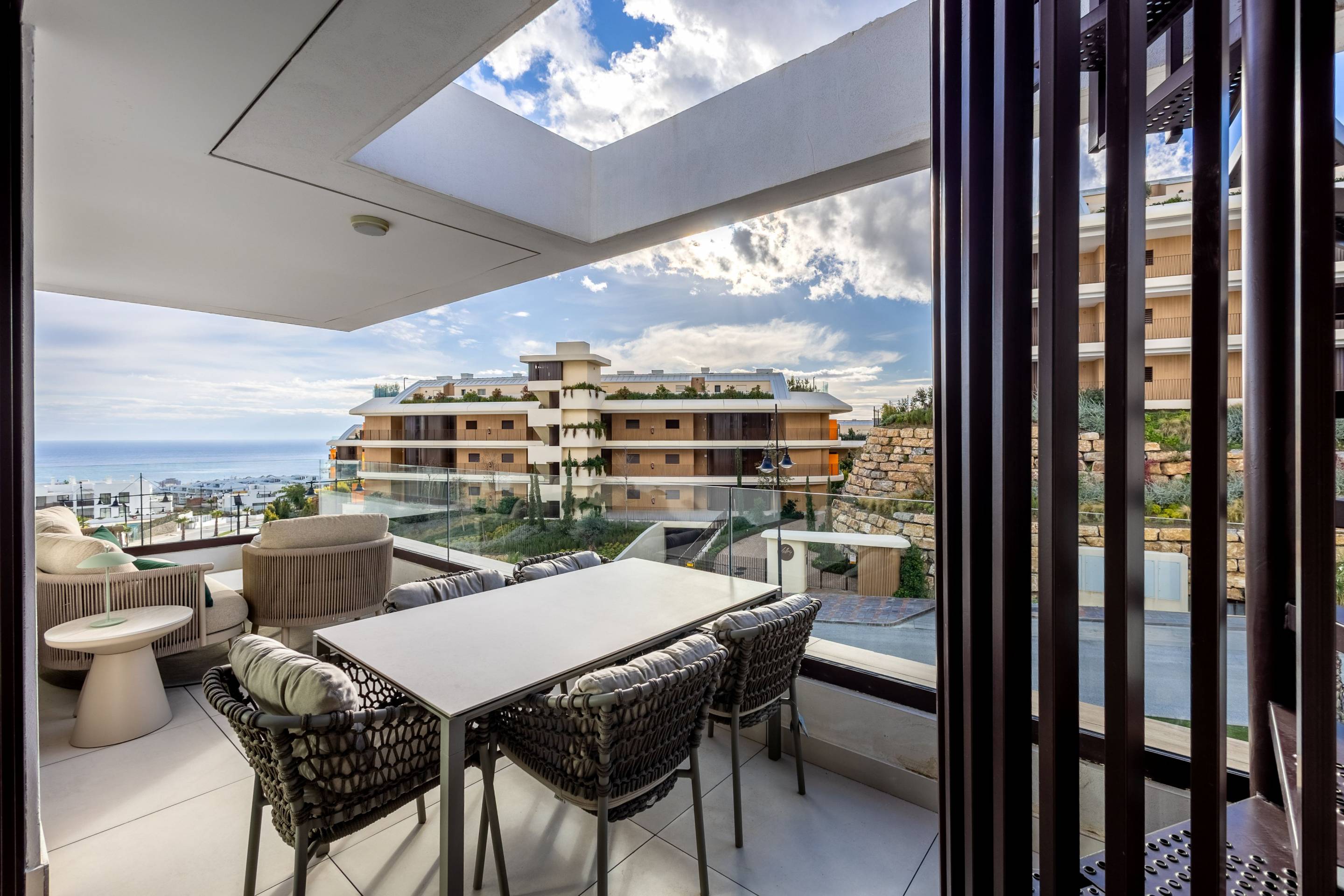 Communal gym with fitness equipment, El Higuerón development, Fuengirola