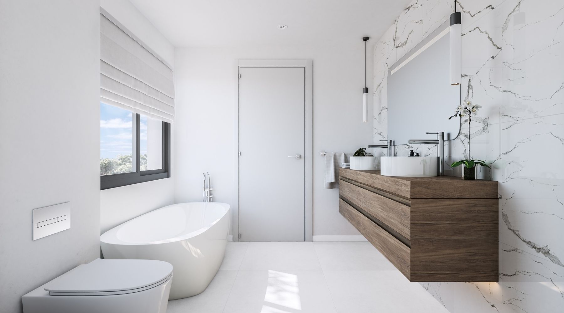 Private terrace with sea views in new-build penthouse, El Higuerón, Fuengirola