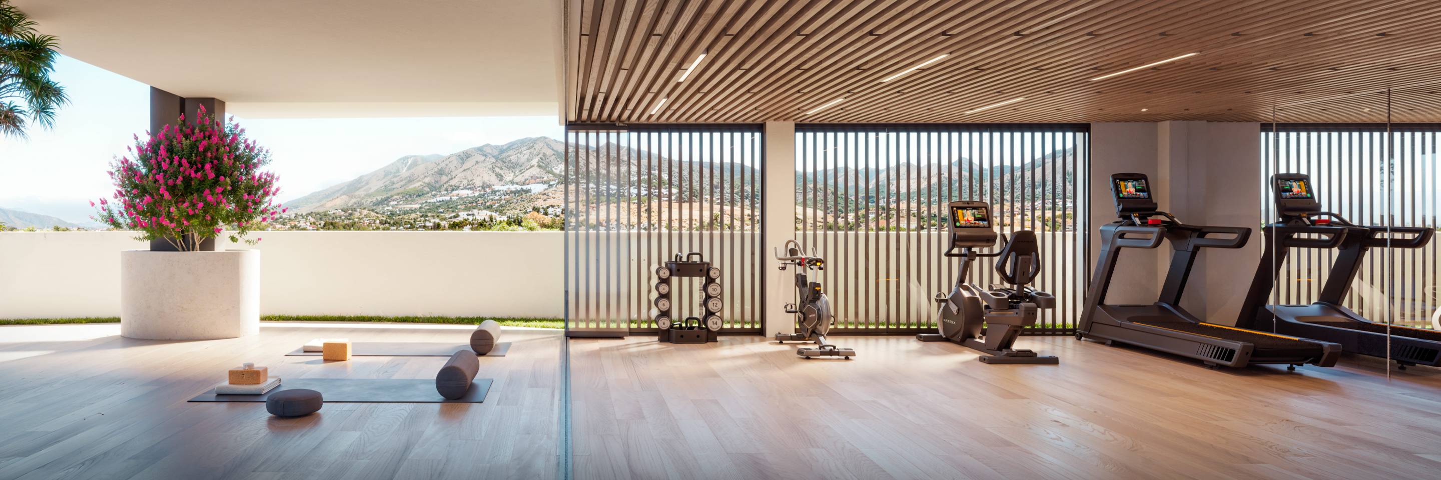 Living room with natural light in 1-bedroom new-build apartment, Los Boliches, Fuengirola