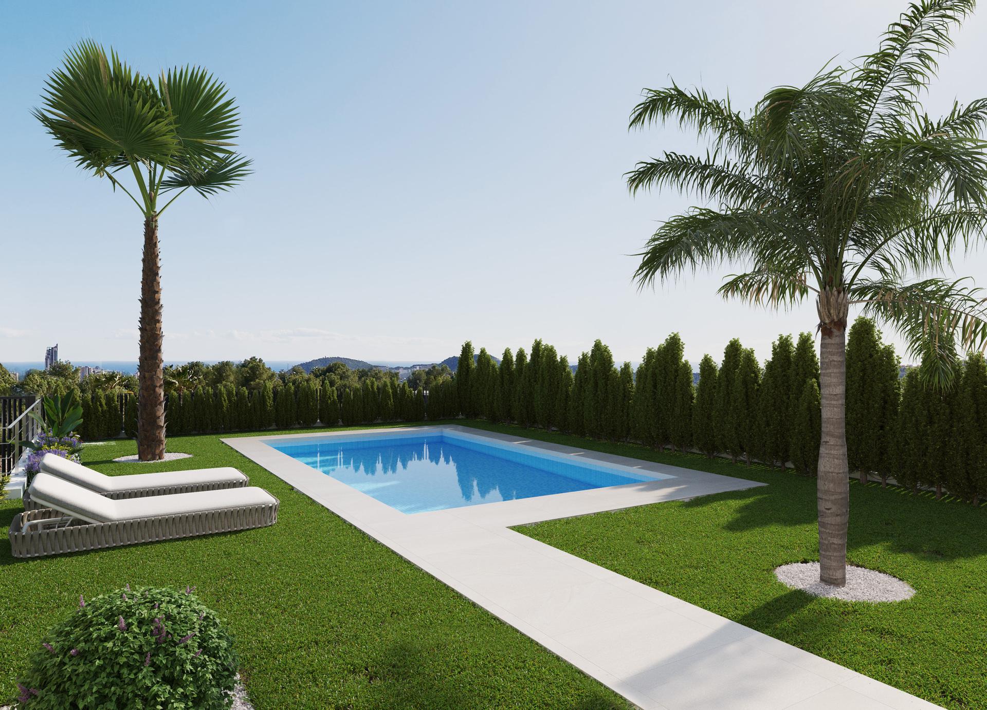 Second bedroom in new-build villa on 491m2 plot, Finestrat Hills
