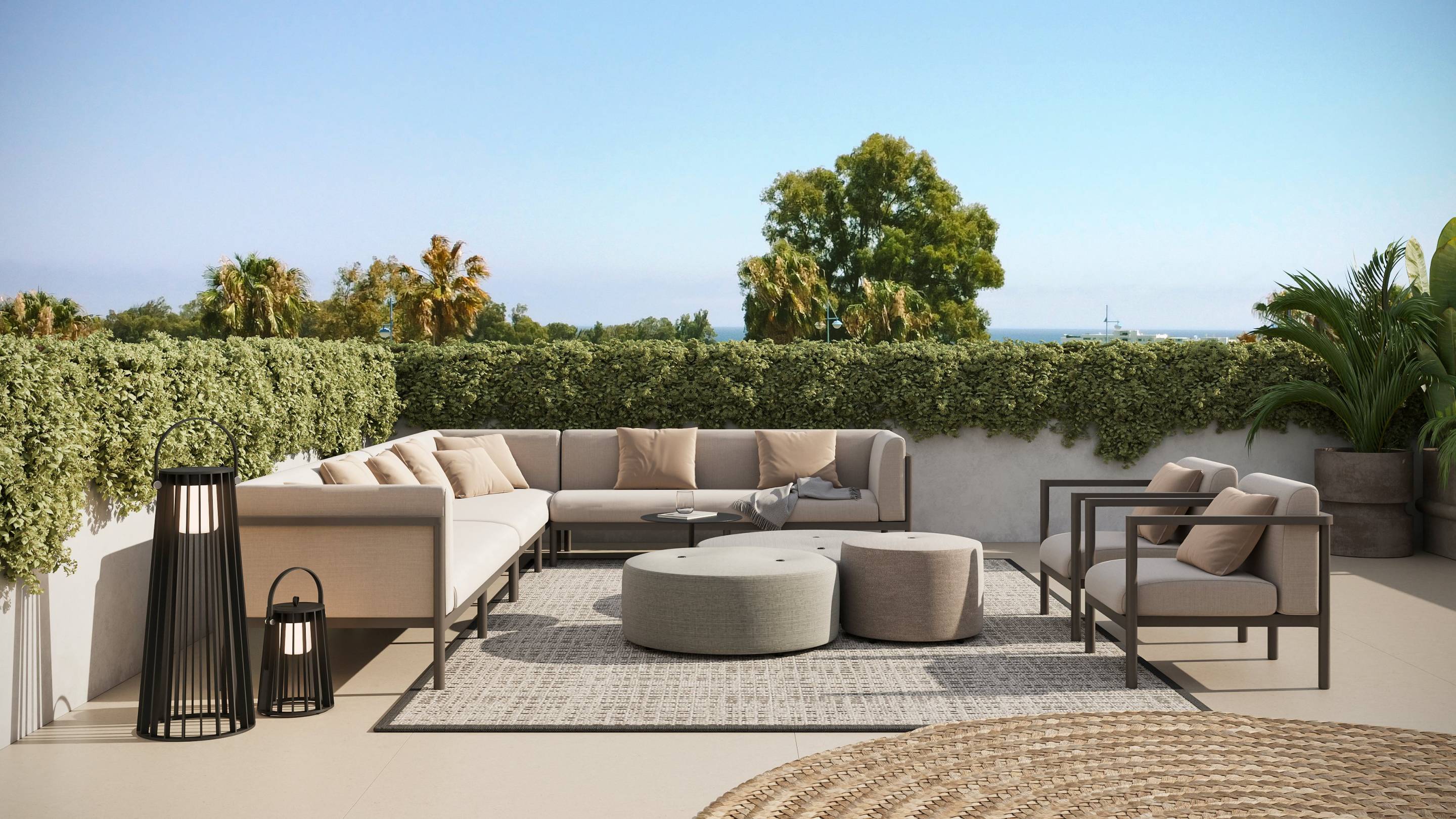 Site plan showing development layout, new-build bungalow, San Pedro, Marbella