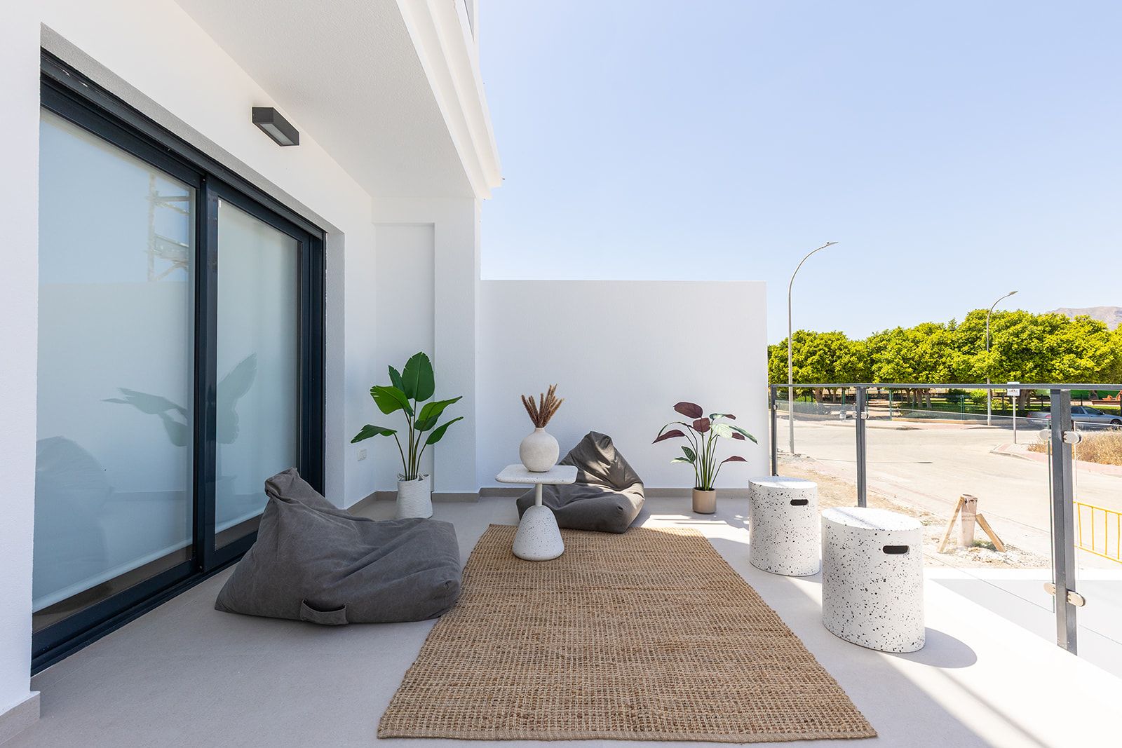 Open-plan ground floor of new-build townhouse, Rafal, Alicante