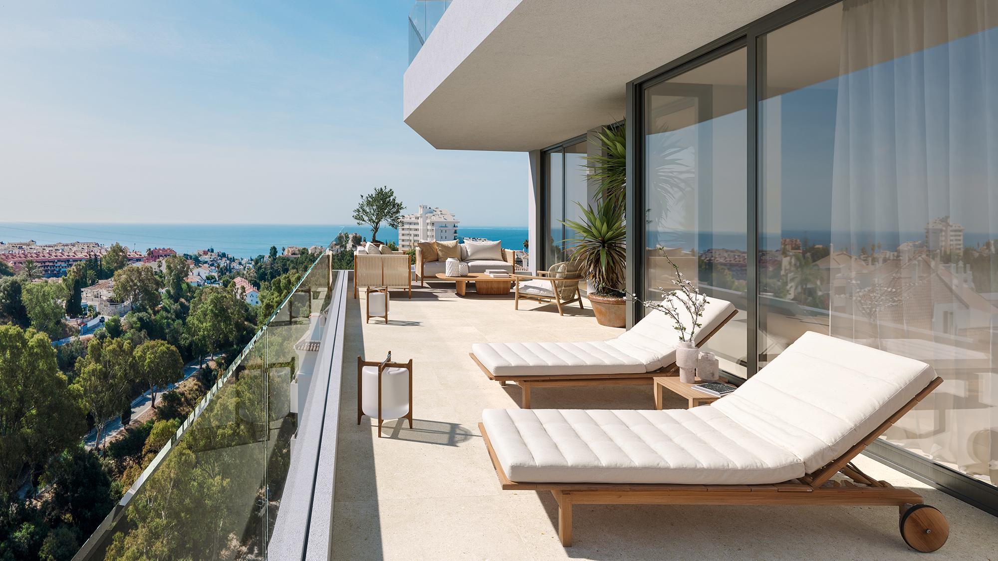 Interior view showing layout of penthouse, Torreblanca del Sol