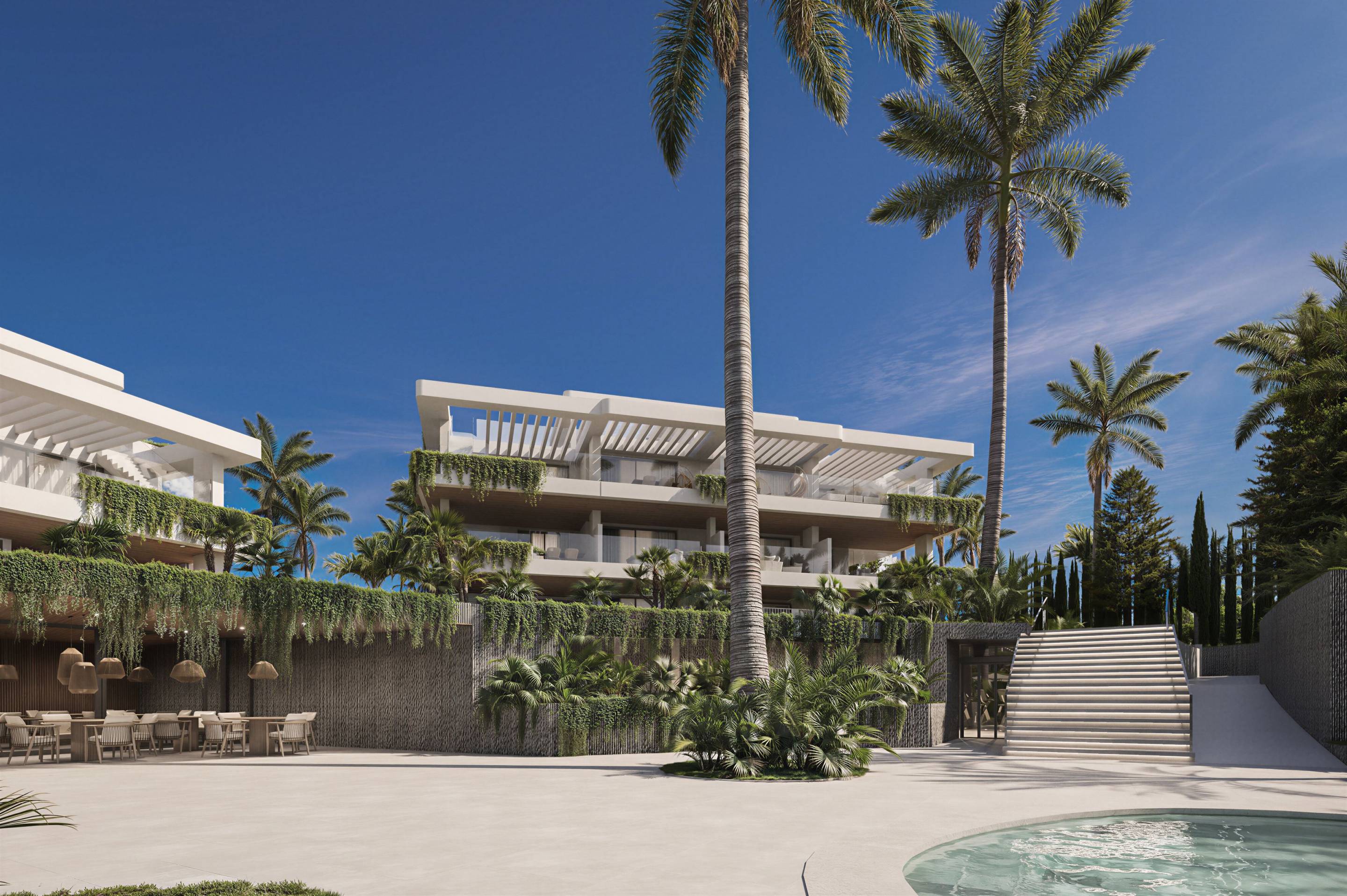 Development model or CGI render of 3-bedroom duplex penthouse, Nueva Milla De Oro, Estepona