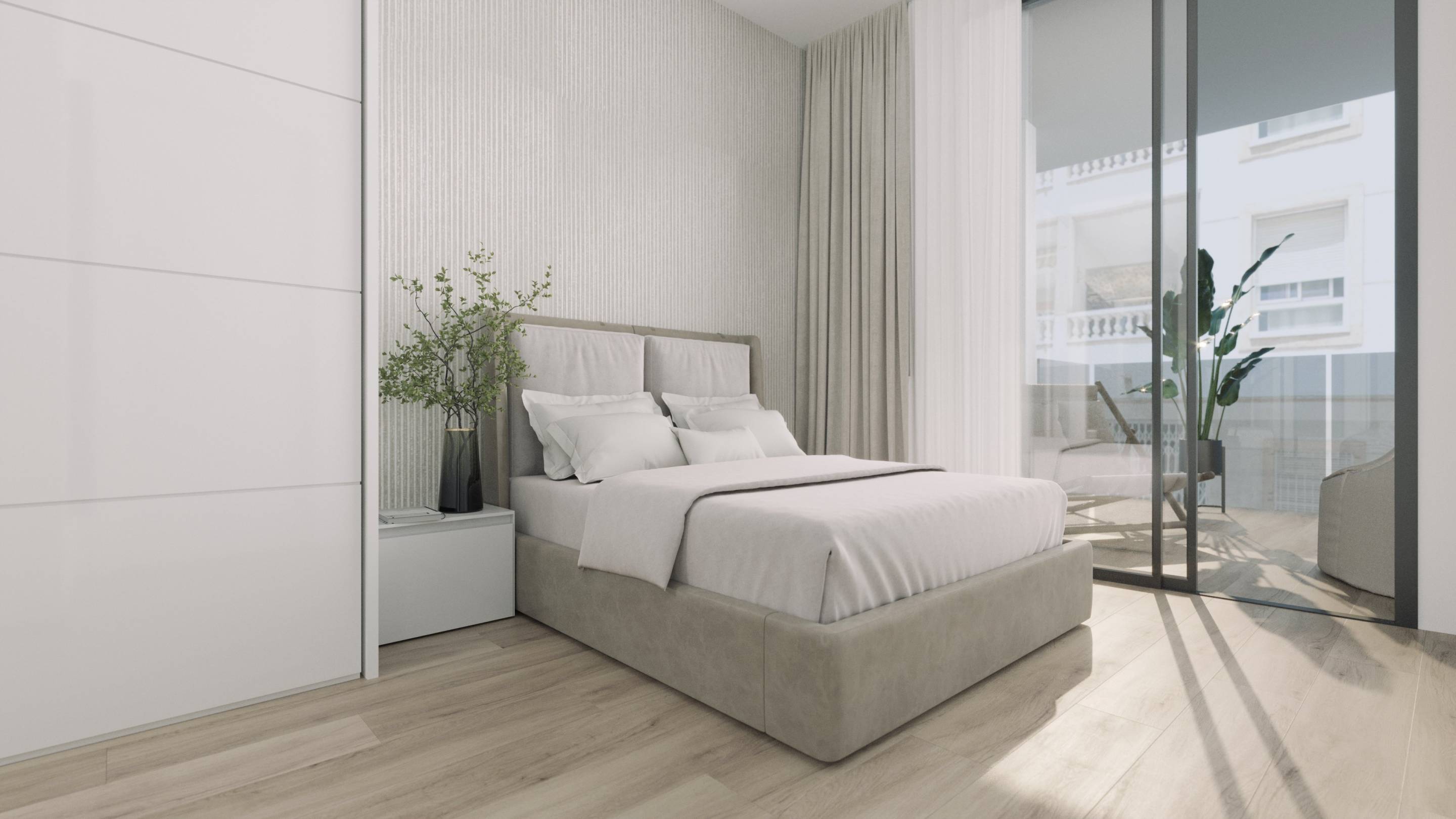 Shower room with full-height wall tiling, 2-bedroom apartment, Estación de Autobuses, Torrevieja