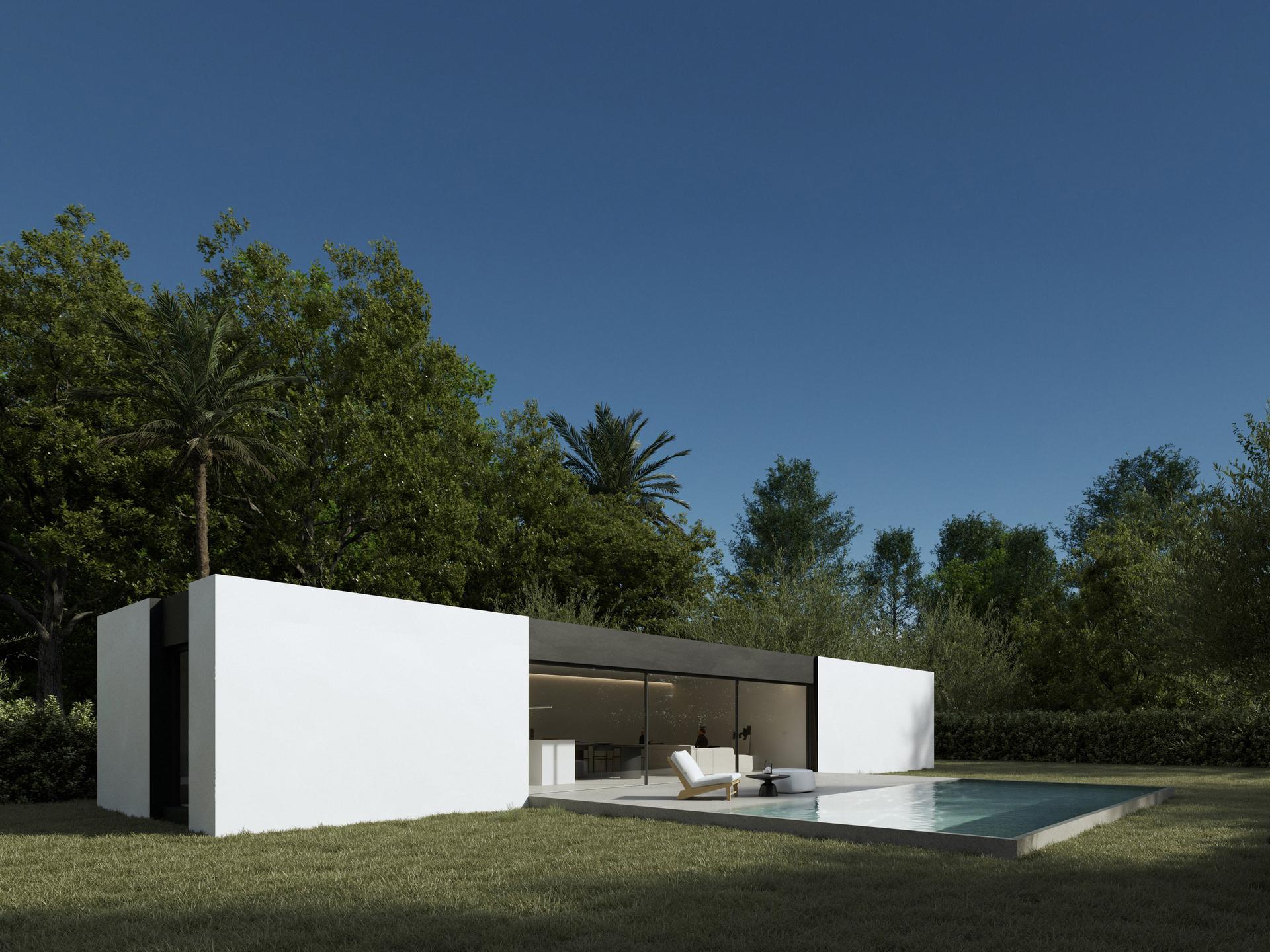 Open-plan living and dining area in 3-bedroom new-build villa, Zona Rincón Alto, Benidorm