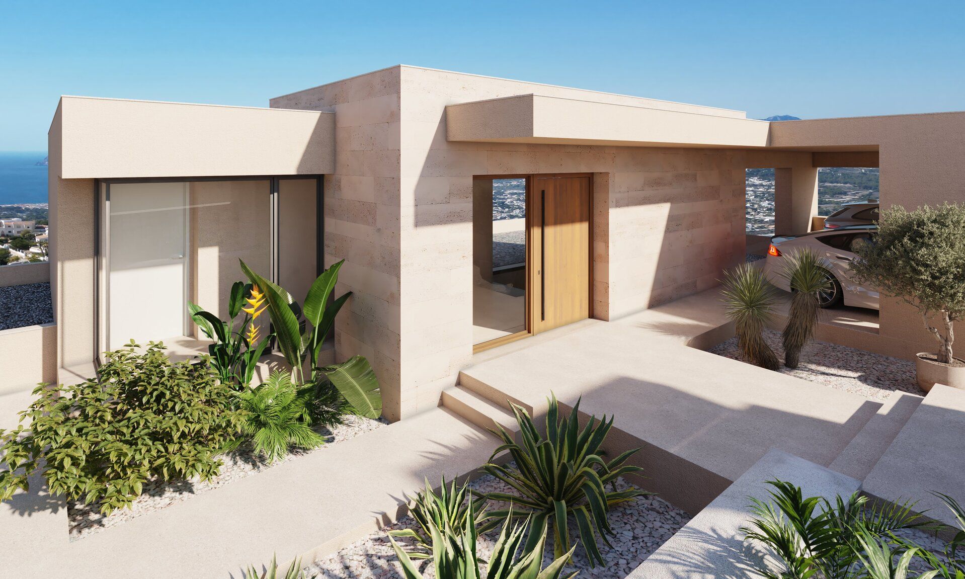 Private garden and outdoor space on 1,054 m2 plot, new-build villa, Cumbre del Sol