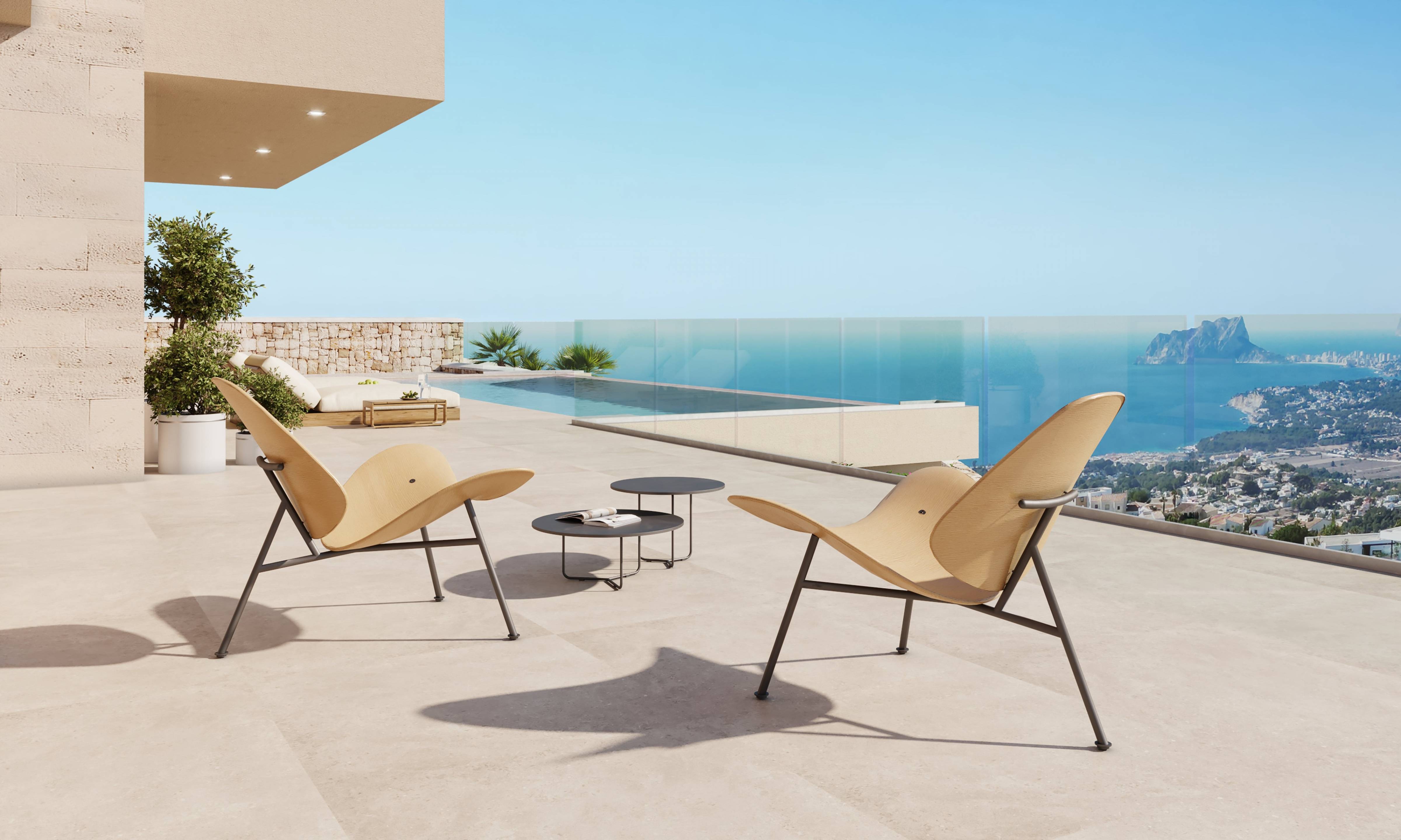 Open-plan living area in 4-bedroom new-build villa, Cumbre del Sol, Benitachell