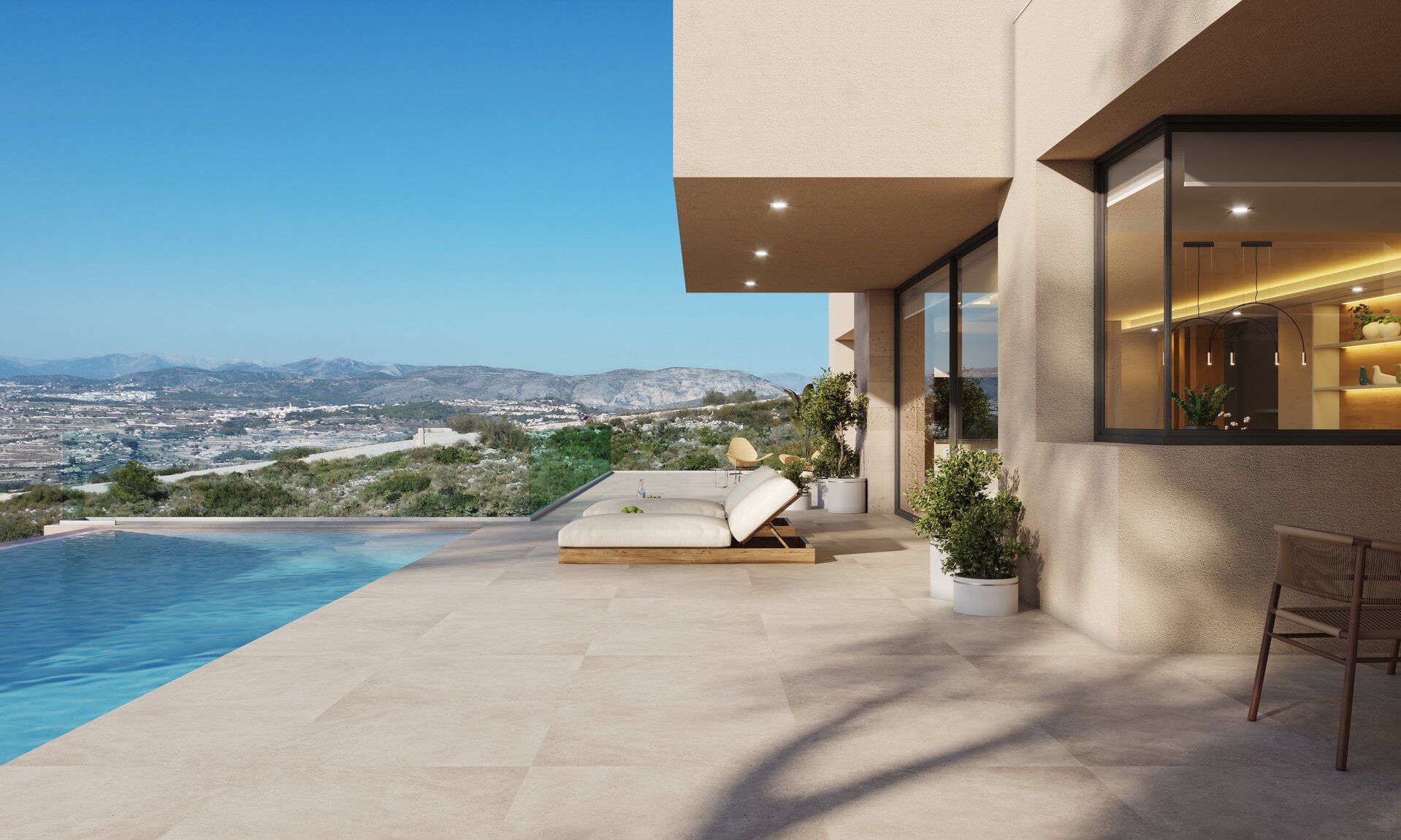 Second bedroom in 4-bedroom new-build villa, Cumbre del Sol, Benitachell