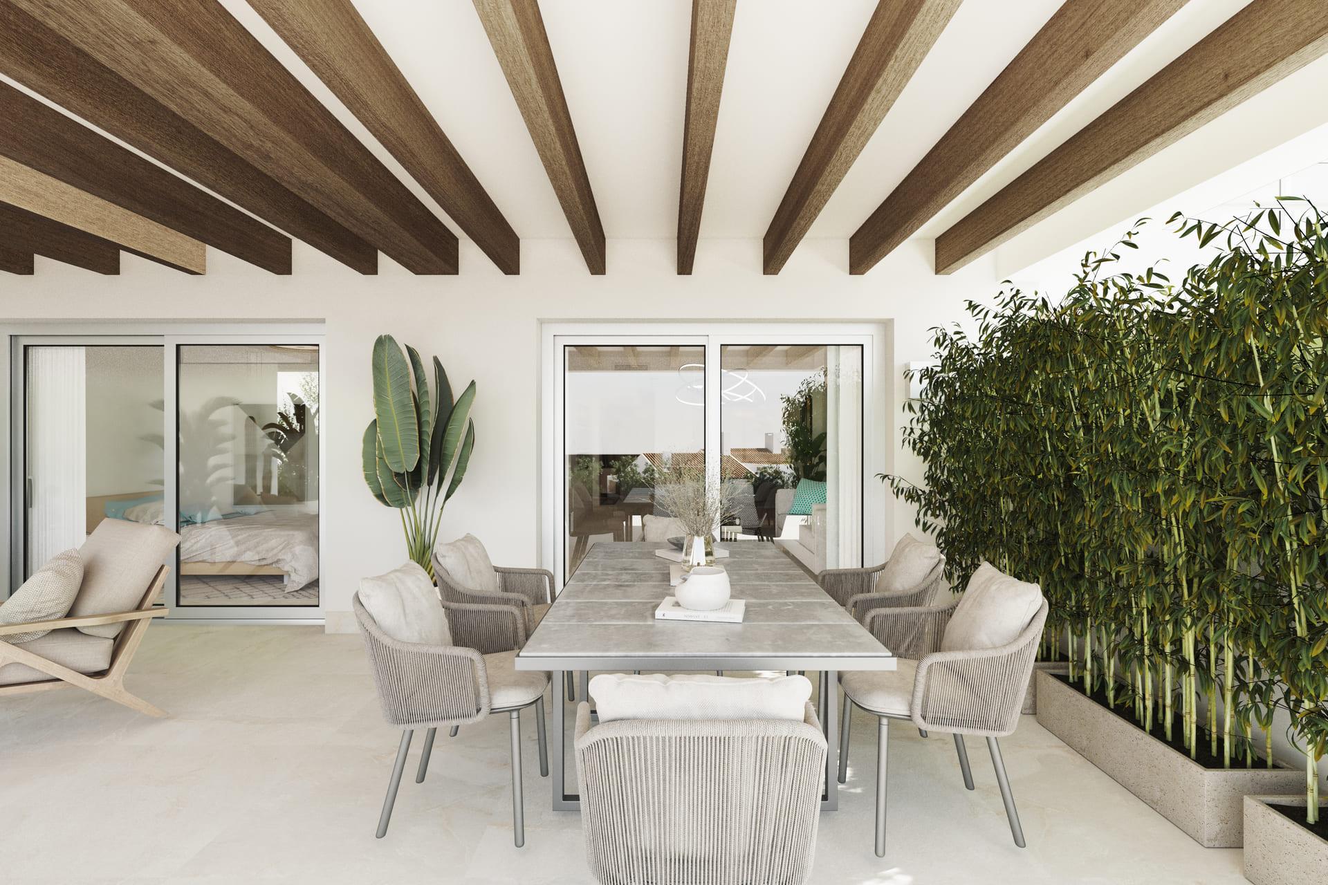 Garden access from ground-floor apartment, El Paraíso, Benahavis