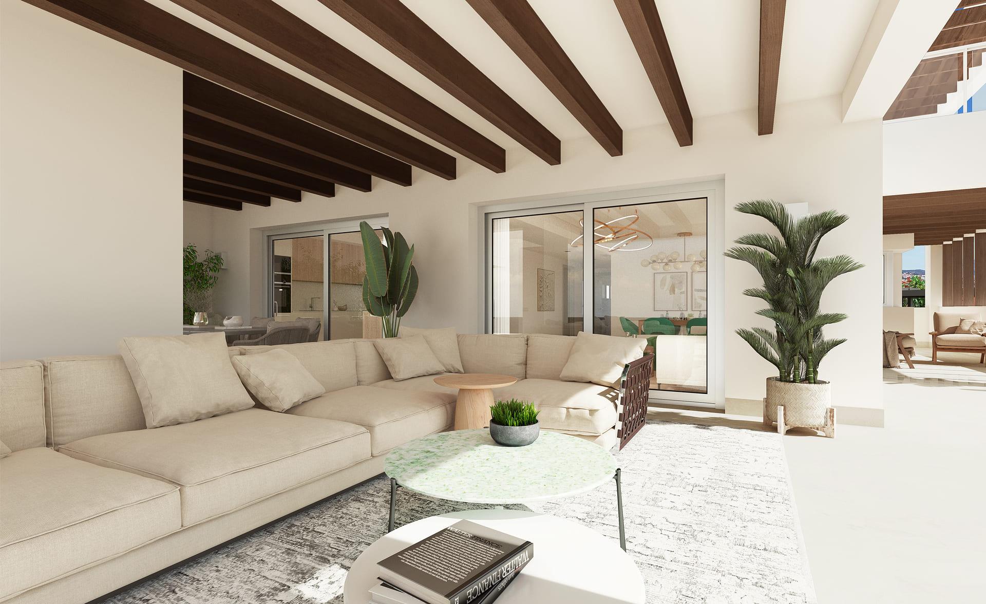 Second bathroom in ground-floor 2-bedroom new-build apartment, El Paraíso, Benahavis