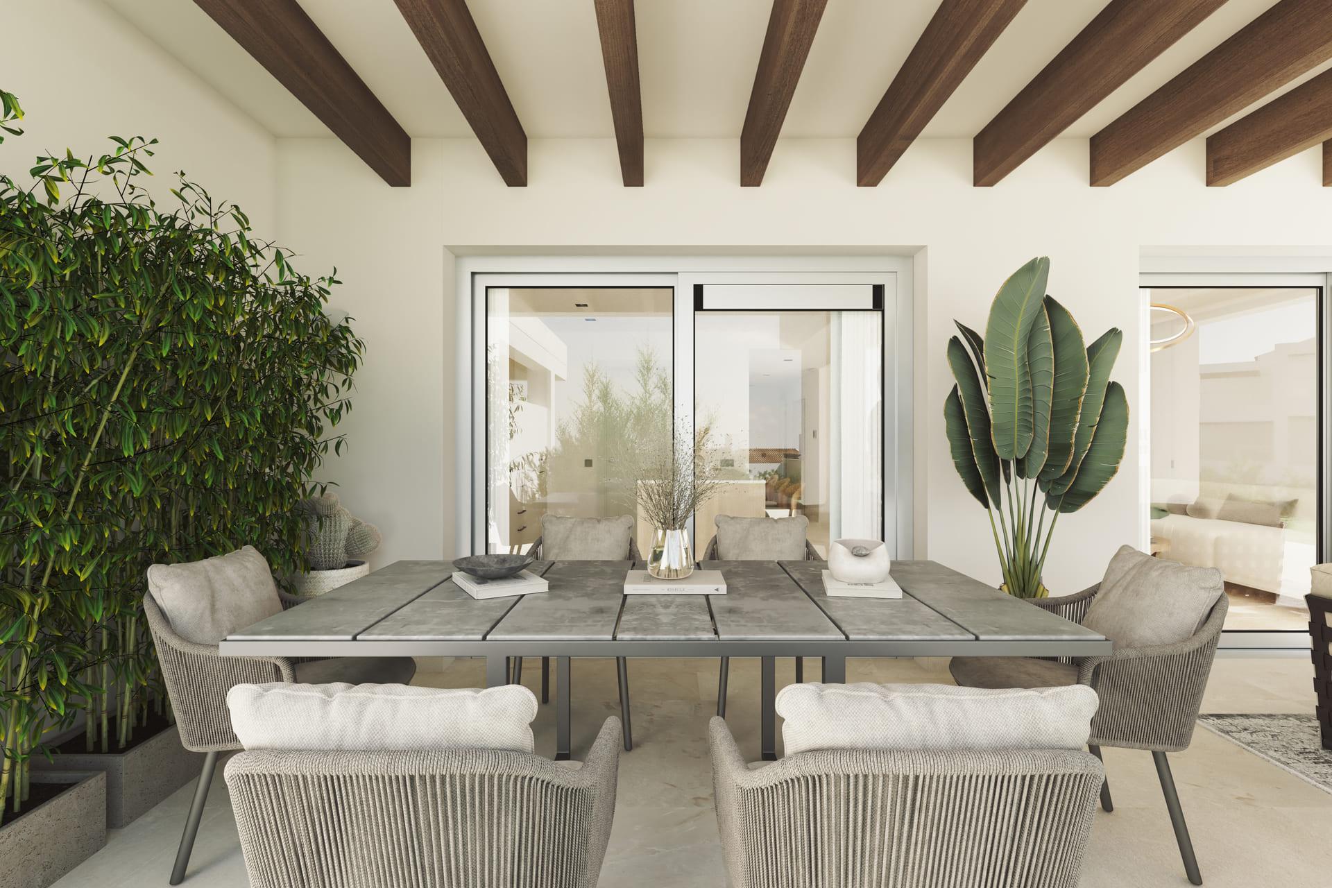 Private outdoor area adjoining ground-floor apartment, El Paraíso, Benahavis