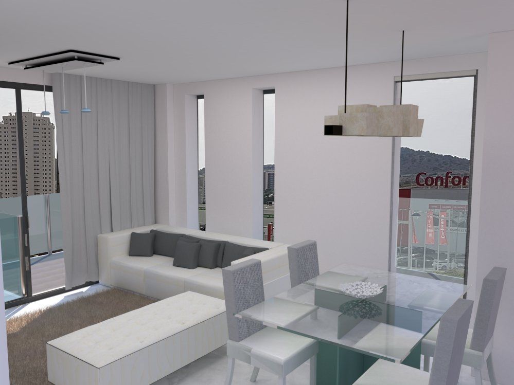 Internal corridor leading to apartment units, Seascape Resort, Finestrat