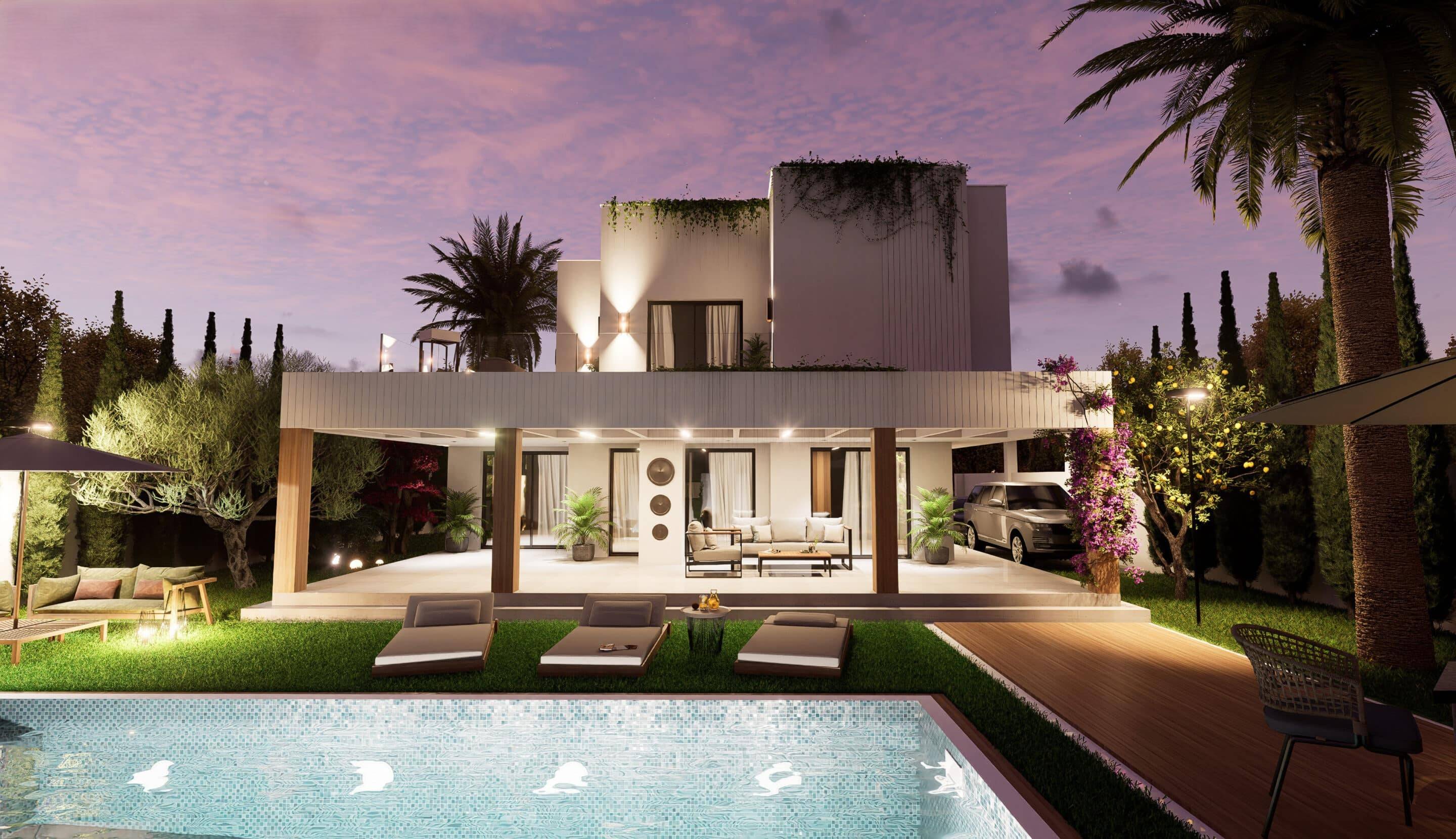 Fitted kitchen with porcelain tile flooring in 3-bedroom new-build villa, Doña Pepa, Rojales
