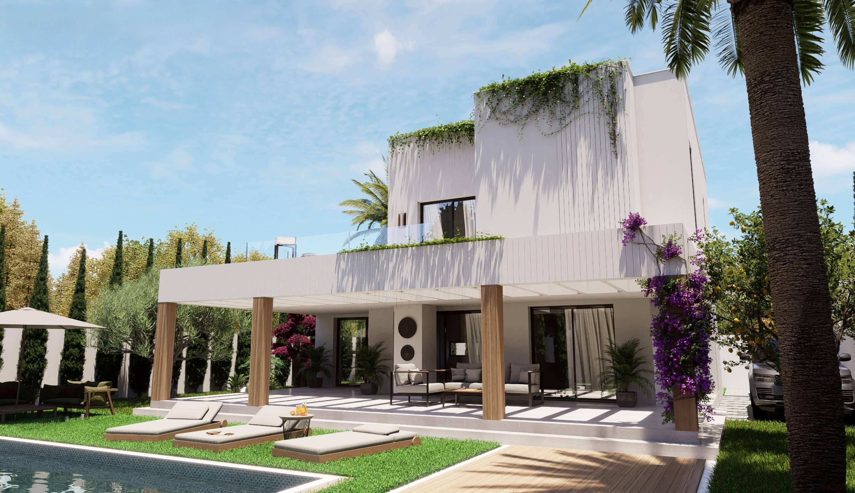 Double bedroom with built-in wardrobes in new-build villa, Doña Pepa, Rojales