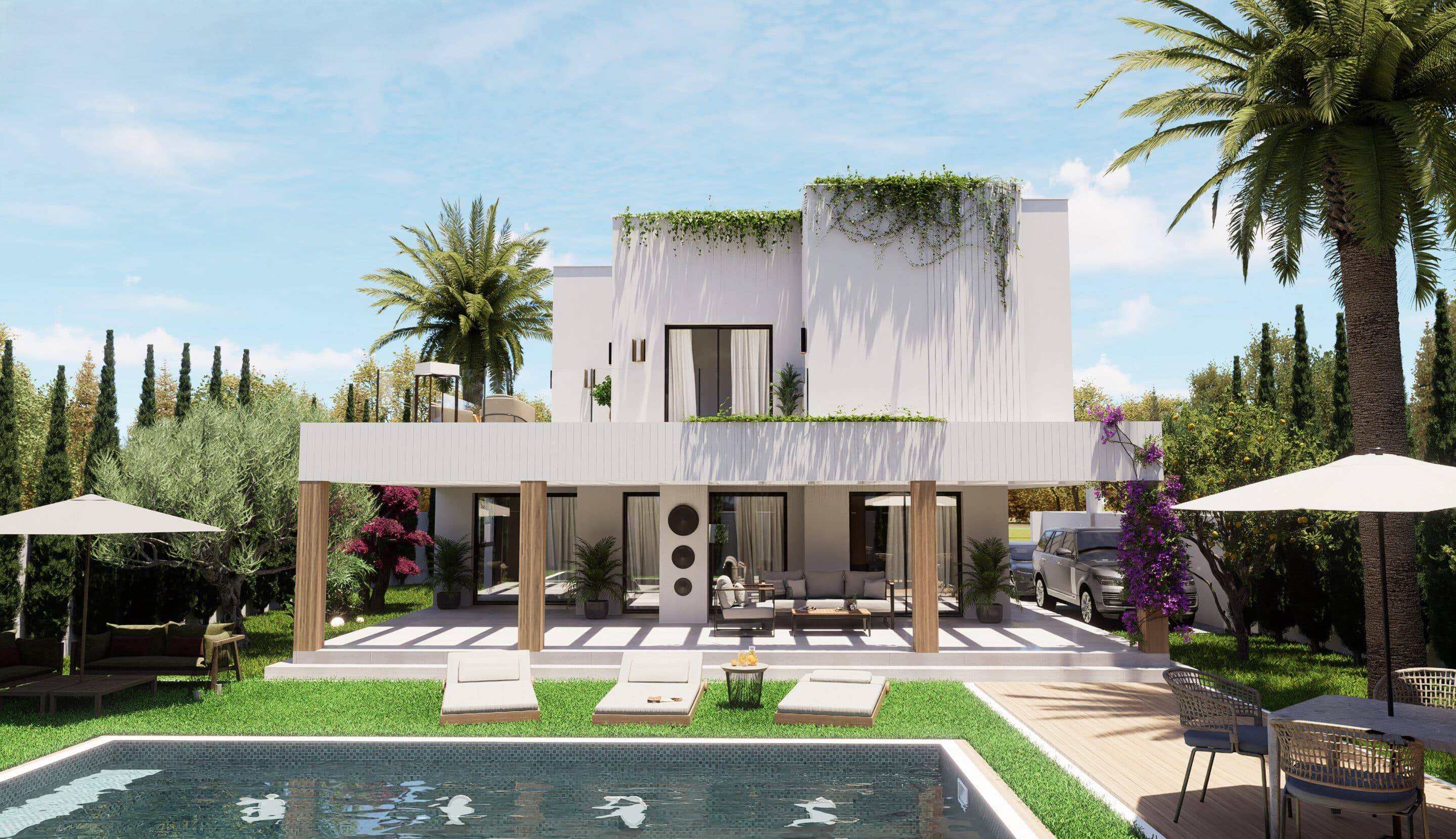 Second bedroom with natural light from window, new-build villa in Doña Pepa, Rojales