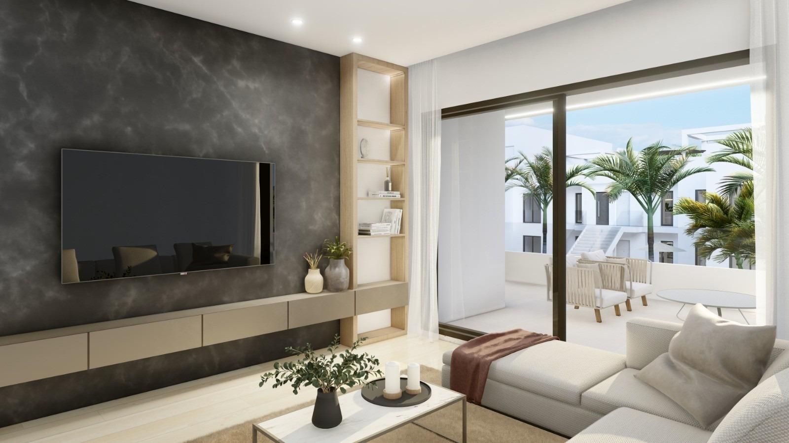 Hallway and entrance area of new-build penthouse, Zona Pueblo