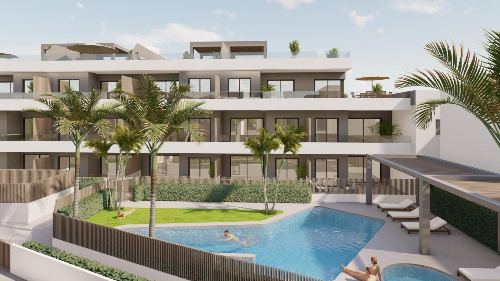 Open-plan interior of 2-bedroom penthouse in Zona Pueblo, Pilar De La Horadada