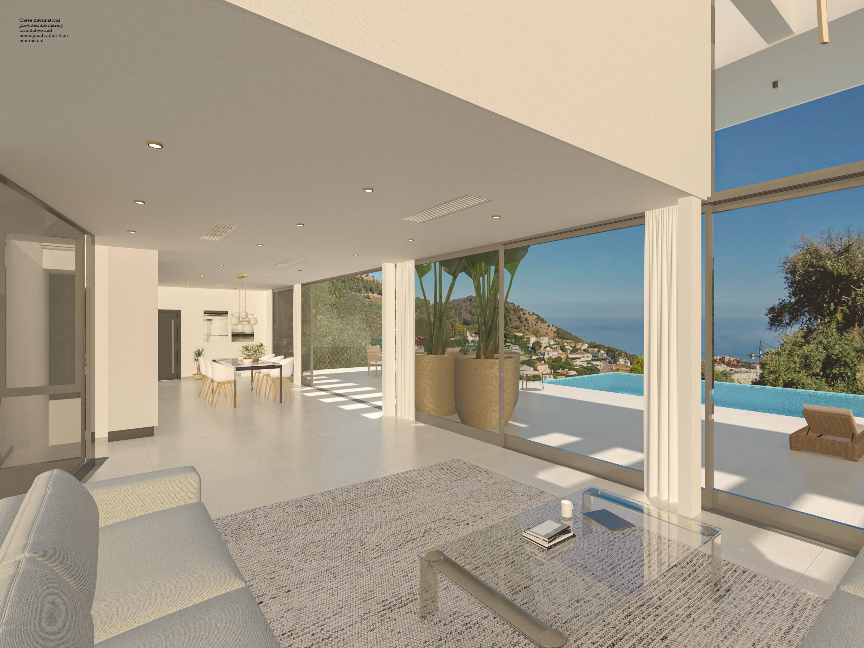 Family bathroom in 5-bedroom new-build villa, Mijas Pueblo, with bath and tiled walls