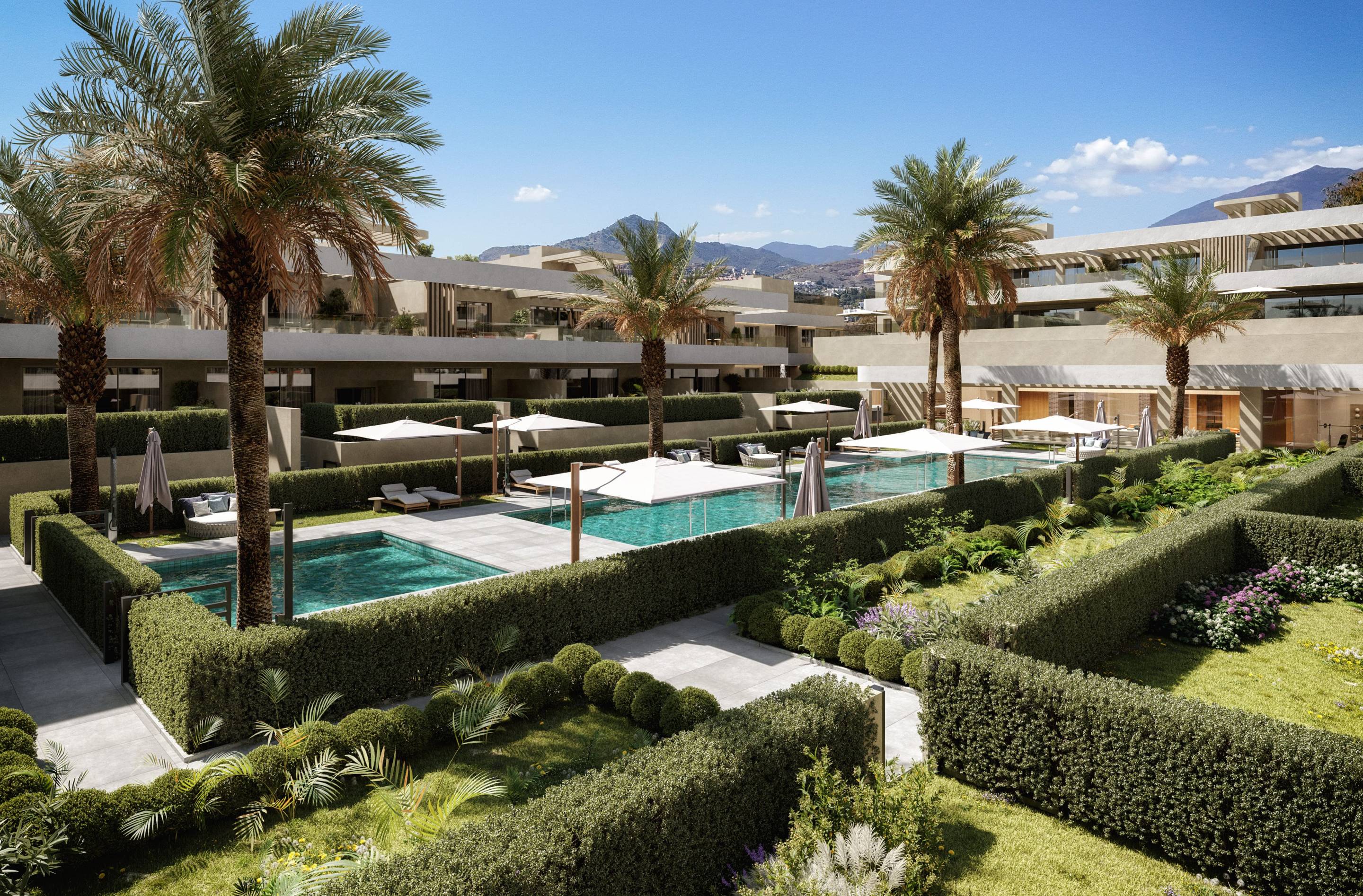 Lounge area in 2-bedroom new-build apartment, Estepona