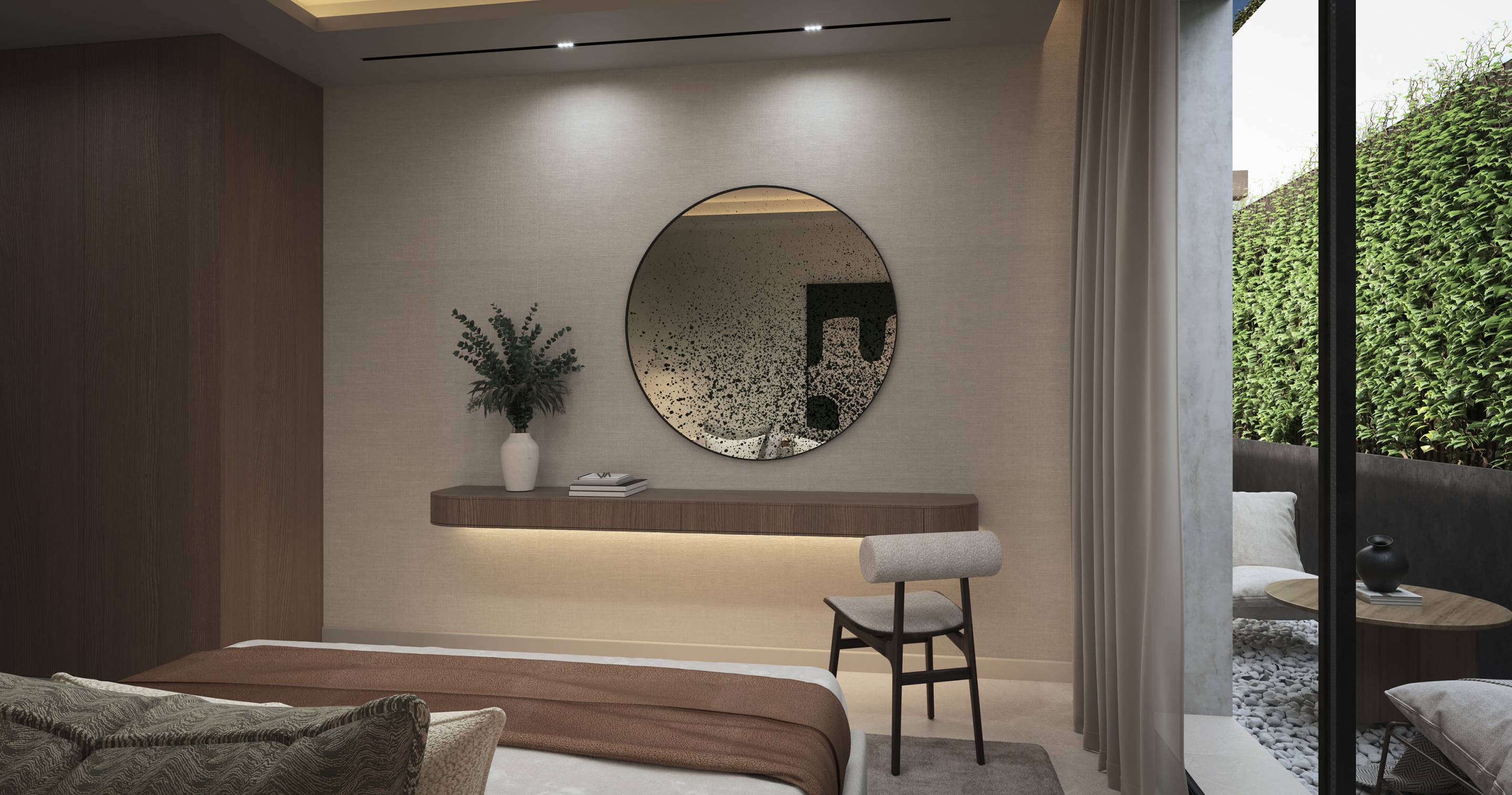Master bedroom with built-in wardrobes, villa in Whater Gardens, Estepona