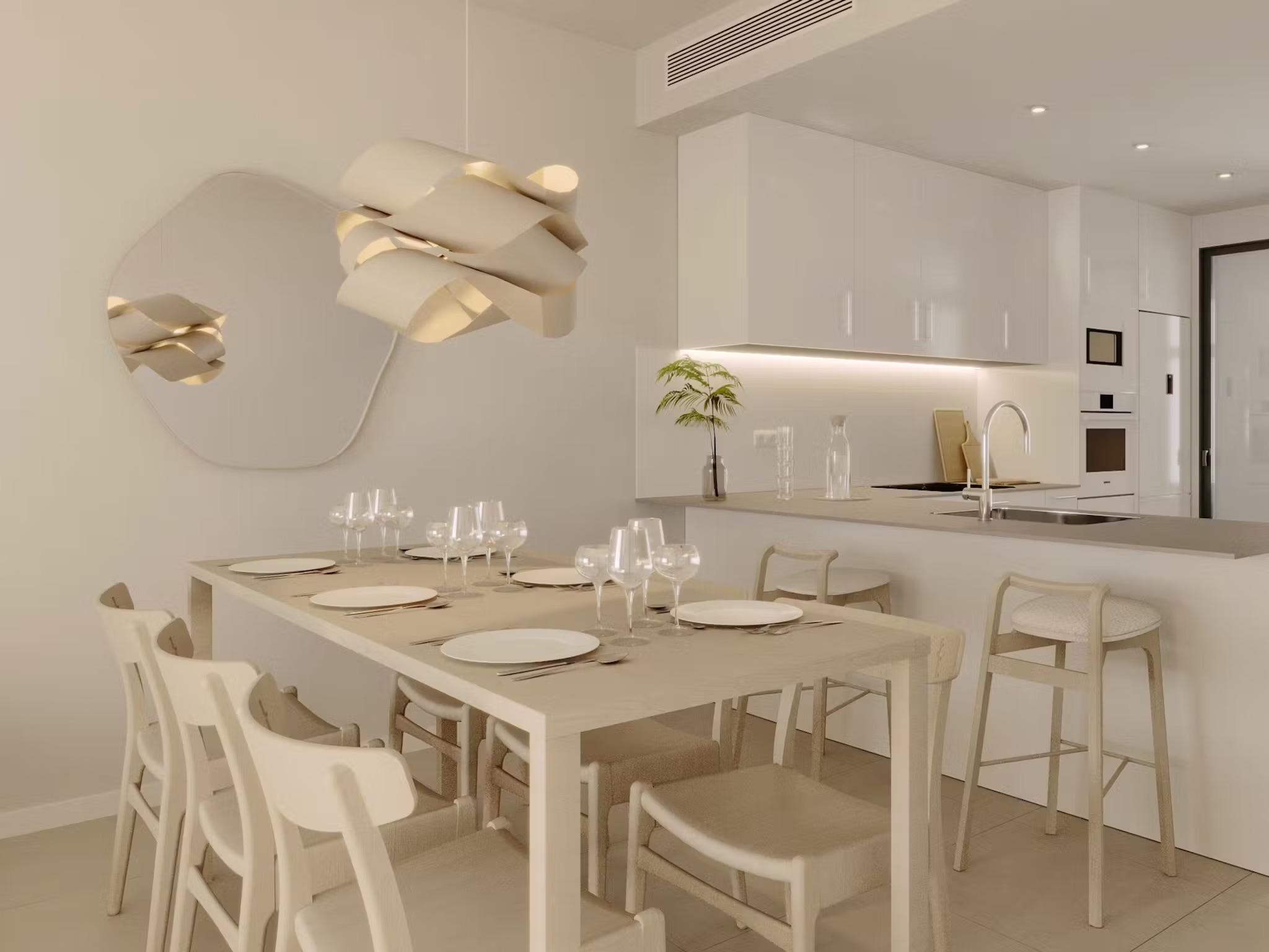 Social club area in new-build development, La Nucía