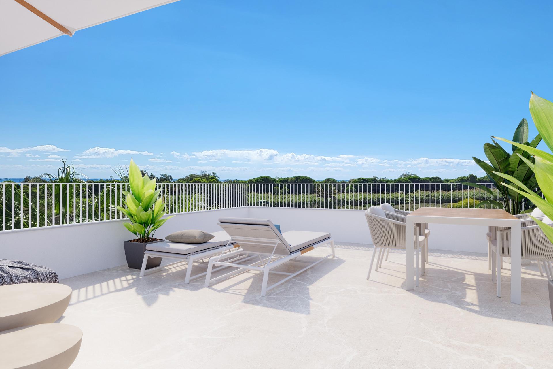 Kitchen with fitted units and worktop in new-build villa, El Pinet, La Marina
