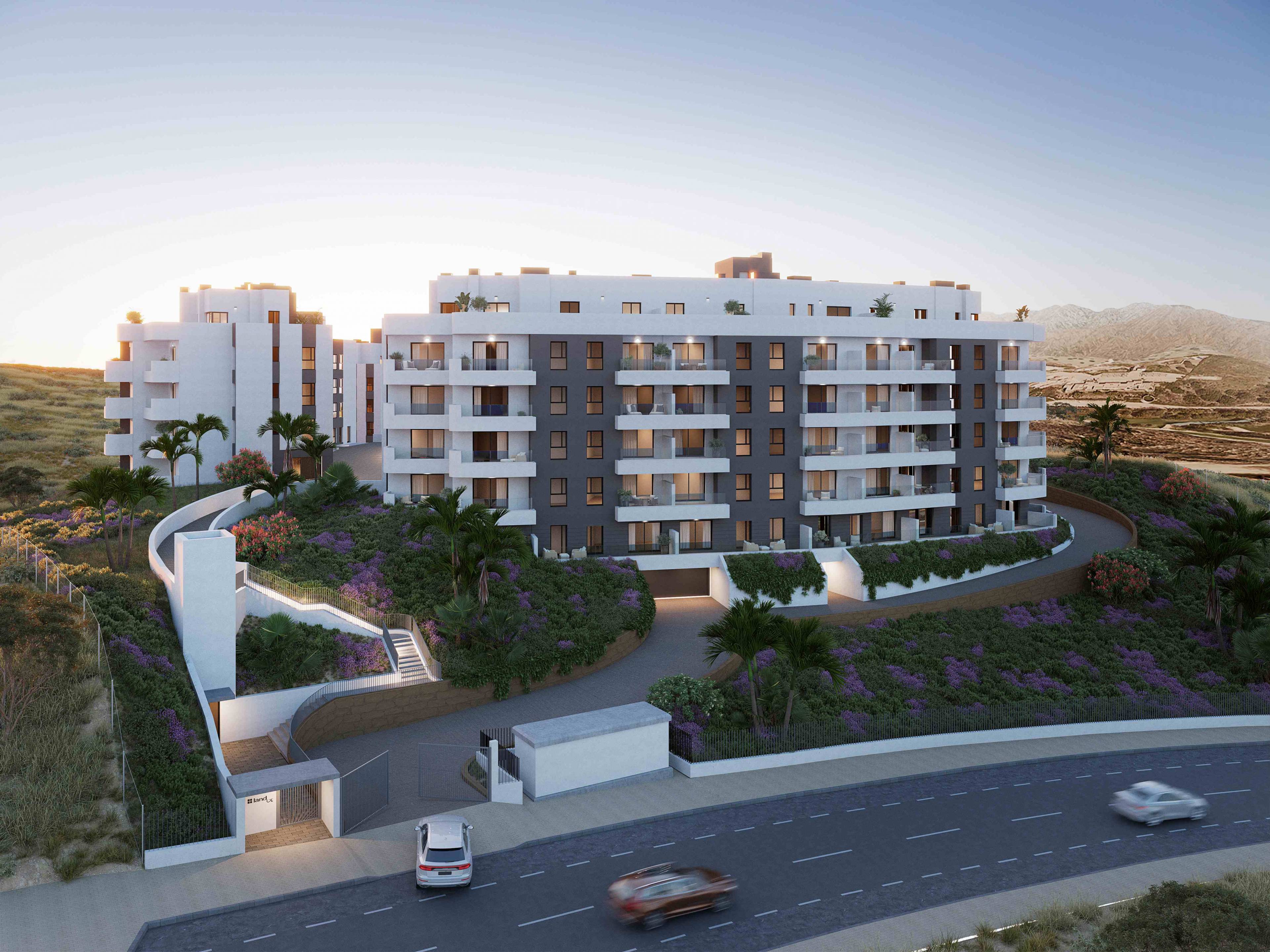 Aerial view of new-build development in Hipódromo-Cerrado del Águila, Mijas