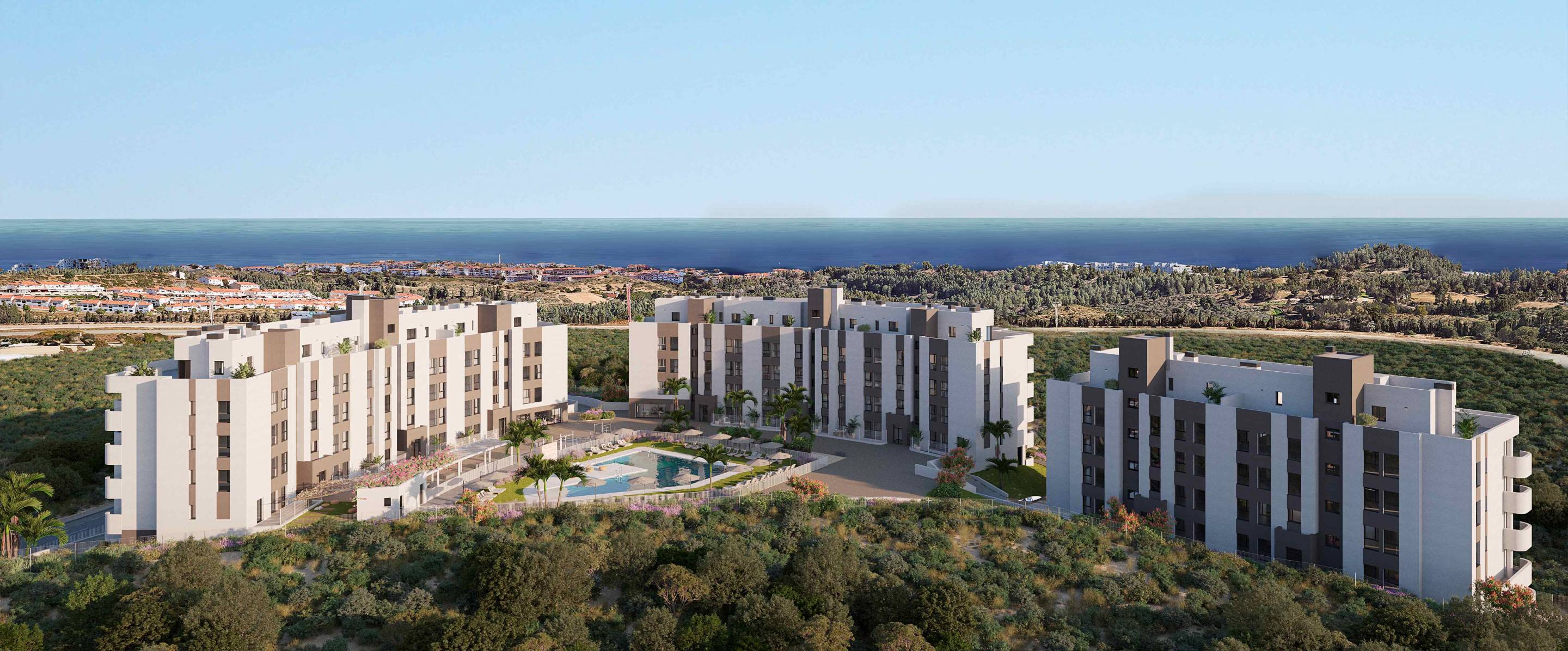 Third bedroom with natural light, first-floor new-build apartment, Hipódromo-Cerrado del Águila, Mijas