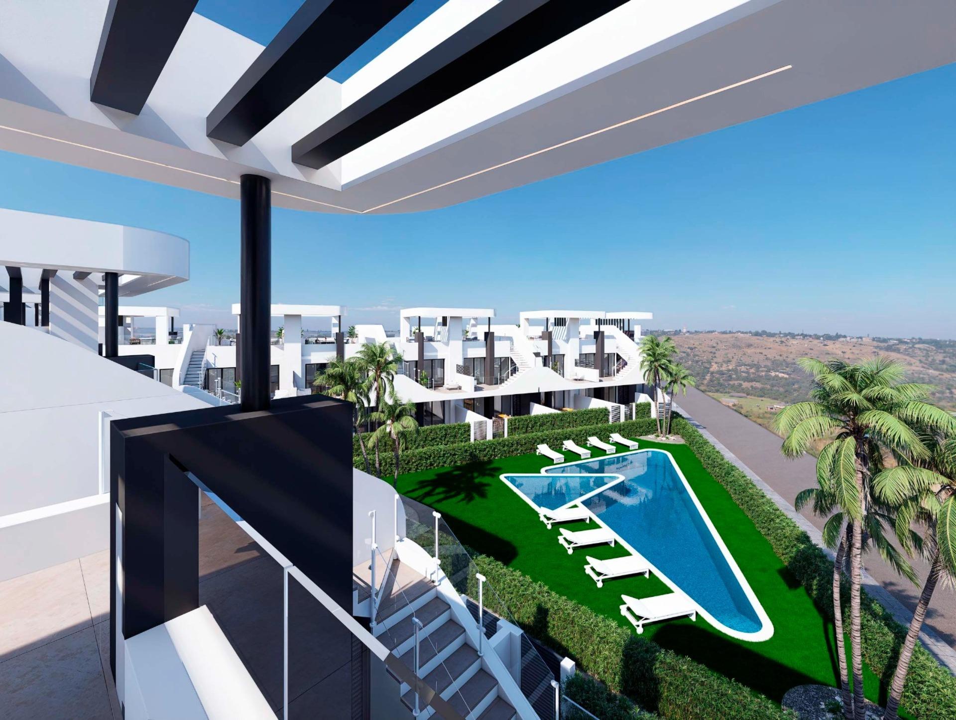 LED lighting in living area of new-build bungalow, San Fulgencio Pueblo
