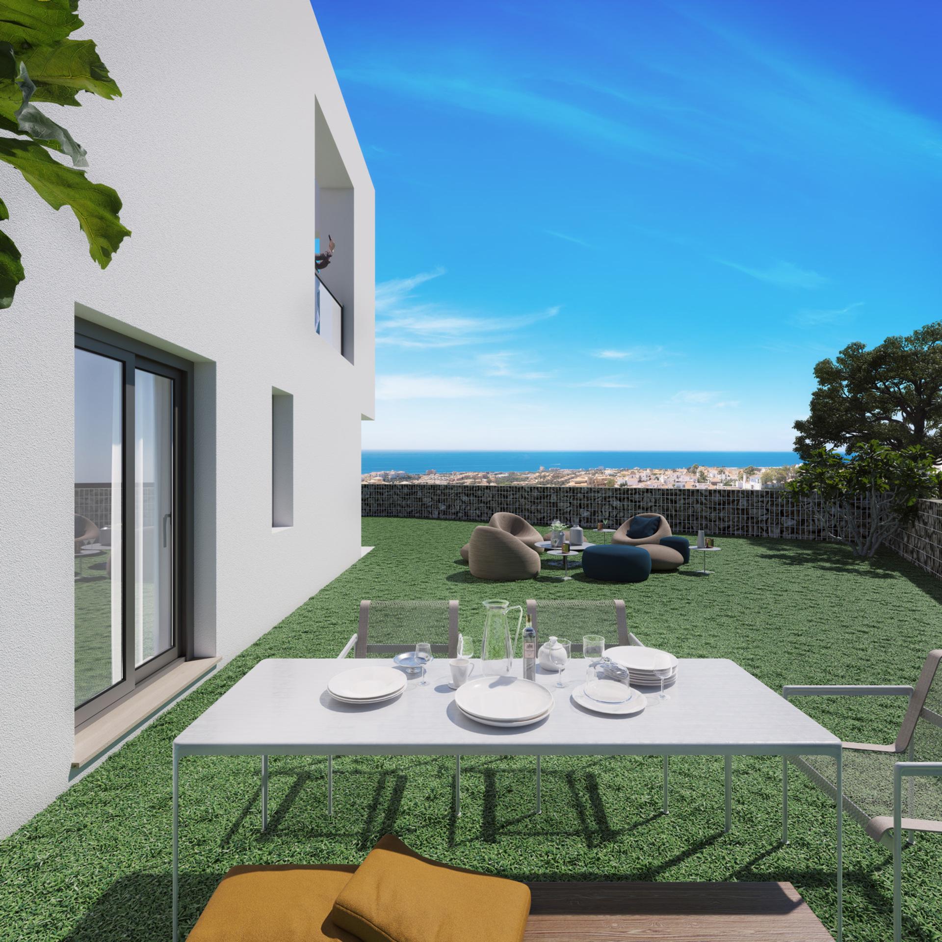 Communal pool in 44-unit new-build development, Riviera del Sol, Mijas