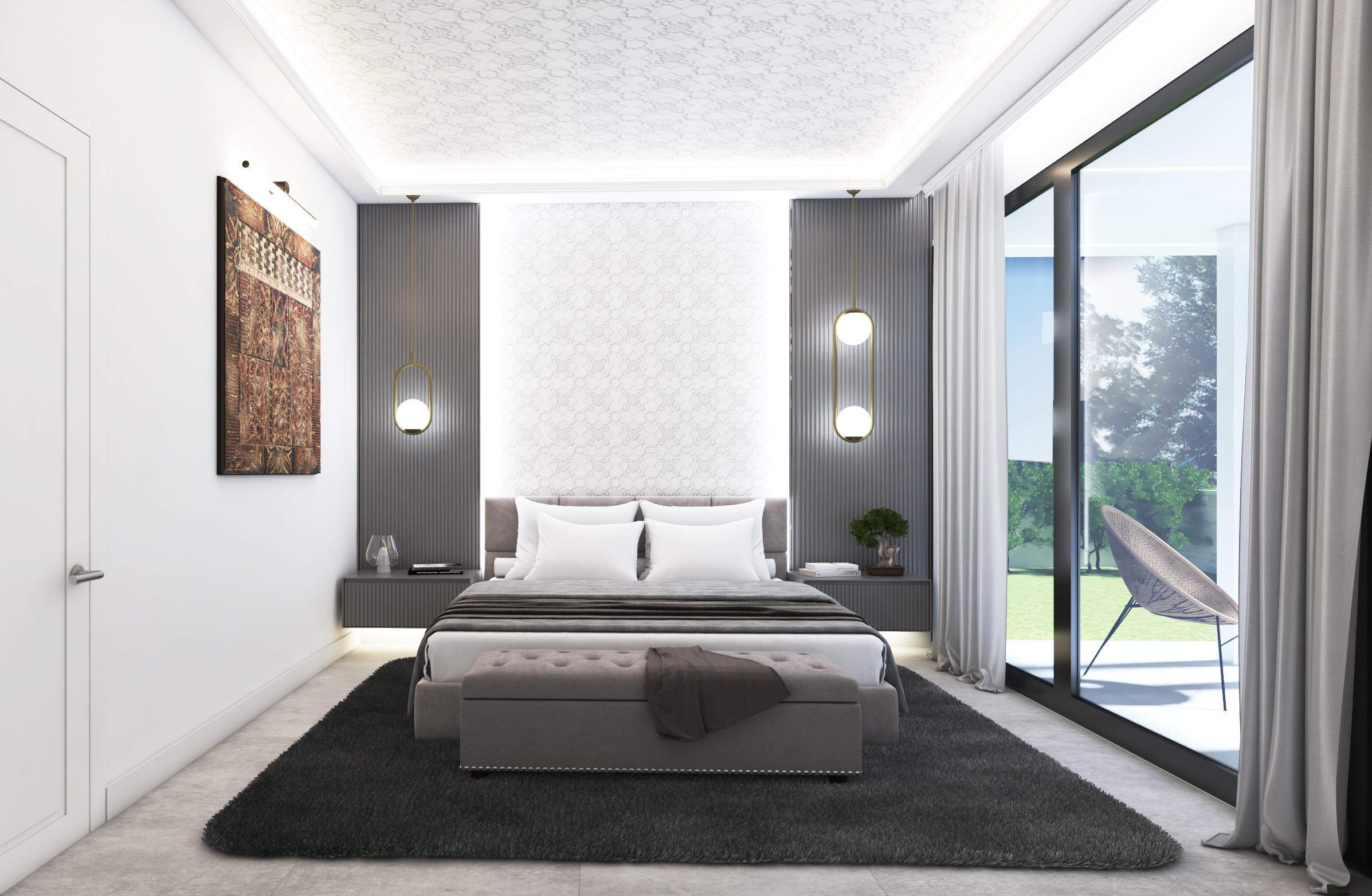 Solarium level with open views over hillside, new-build villa, El Higuerón, Fuengirola