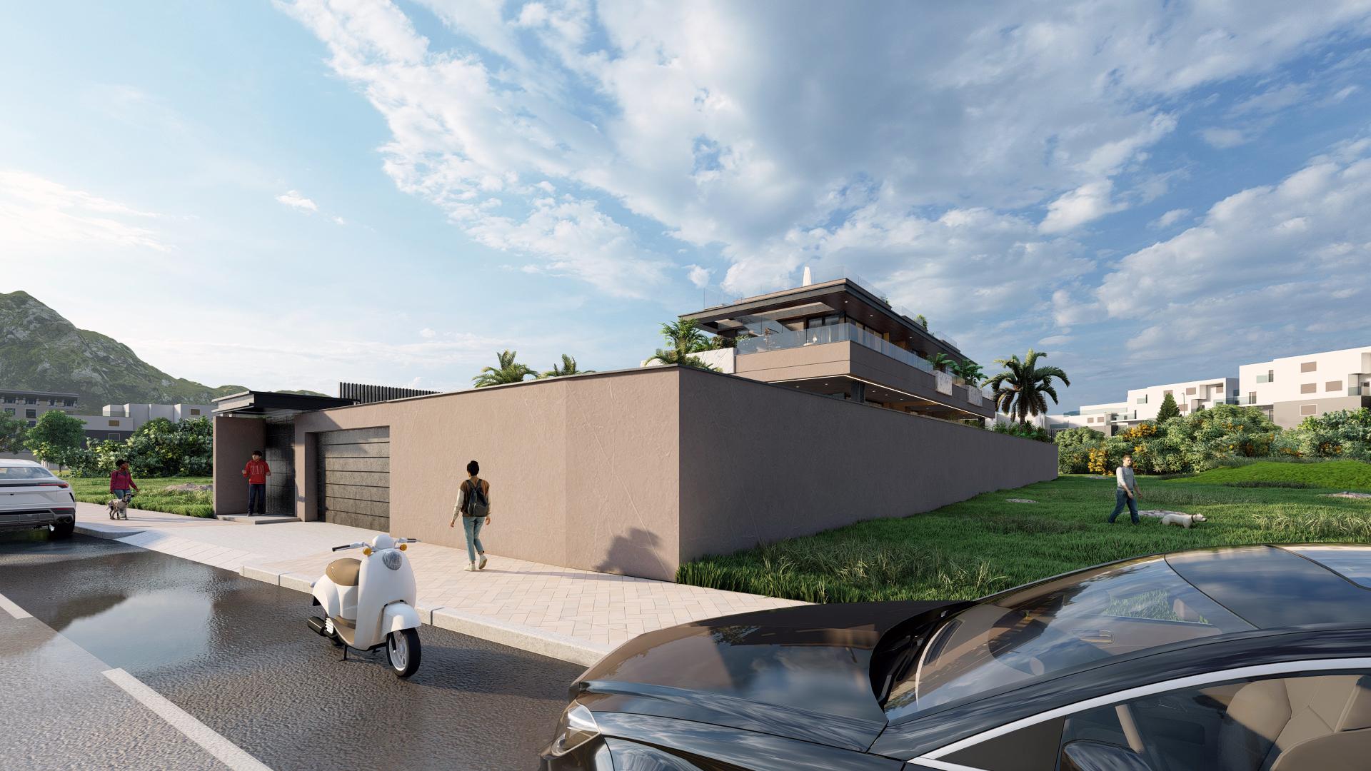 Ground floor exterior terrace and garden access, 5-bedroom new-build villa, El Higuerón