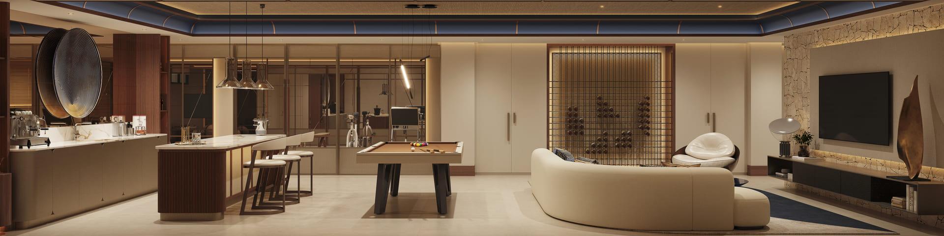 Lower-level games or recreation room, 5-bedroom villa, Nueva Andalucía, Marbella