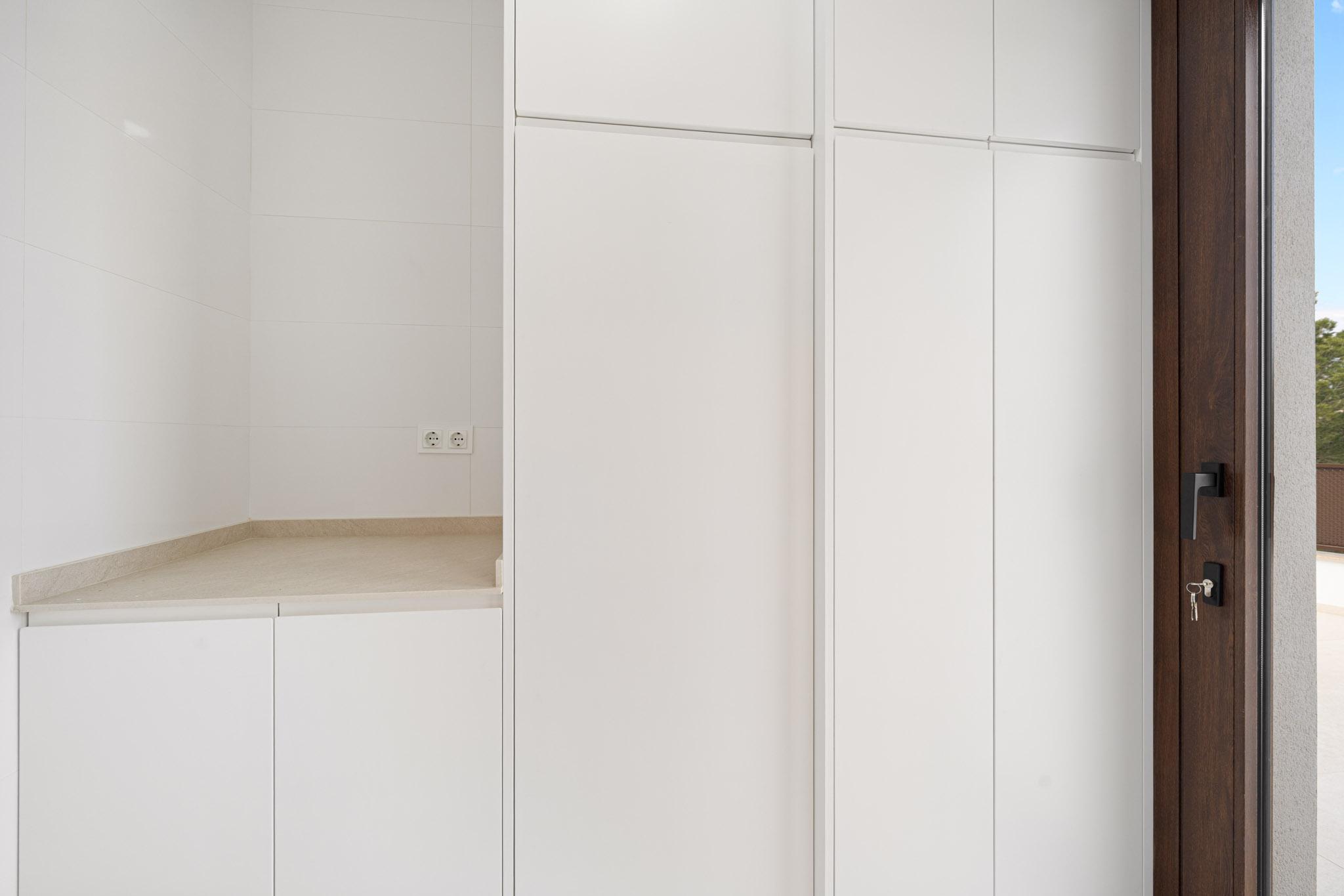 Terrace off living room in new-build villa, Pla de Cantal, Polop