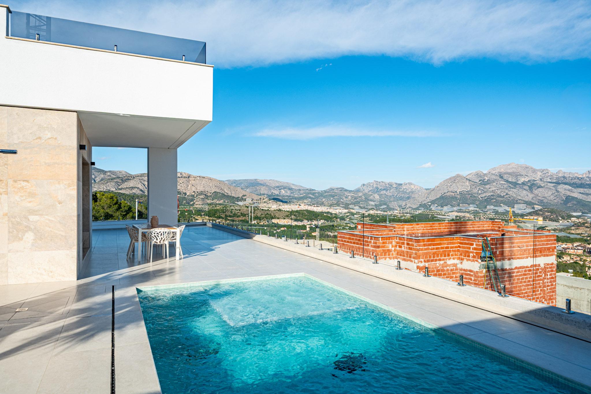 Plot area showing space for potential pool, 3-bedroom villa, Pla de Cantal
