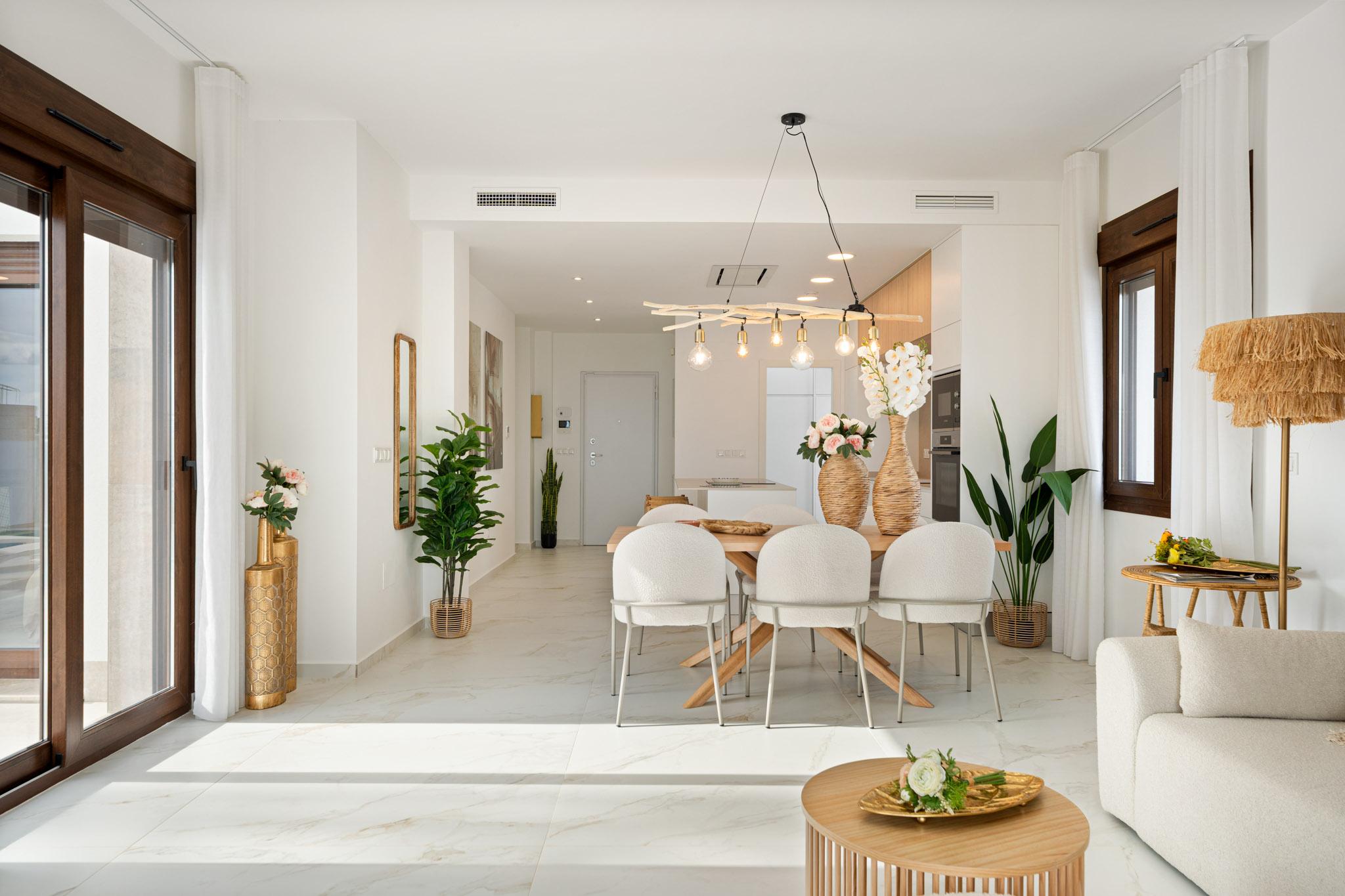 Hillside landscape surrounding new-build villa in Pla de Cantal