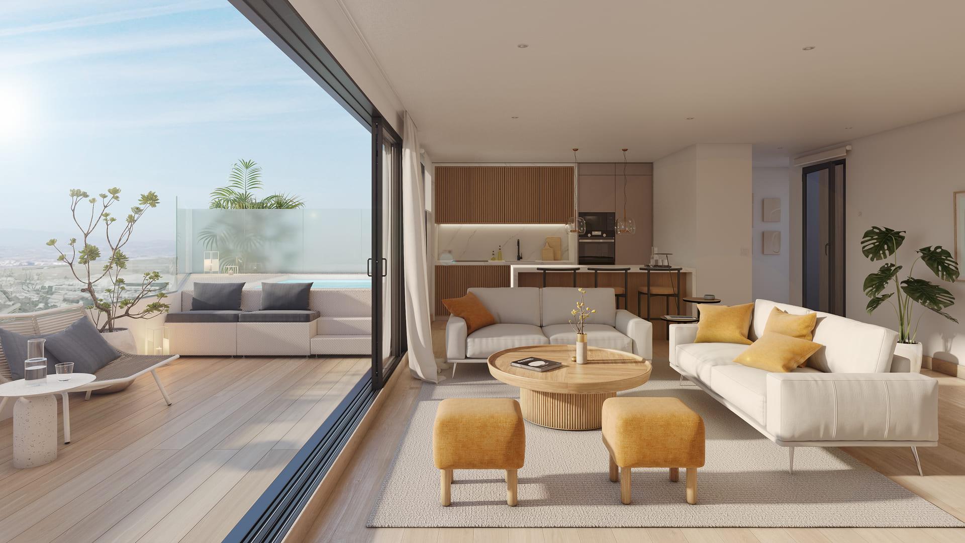 Private garden adjoining ground-floor apartment, Las Lagunas Centro, Mijas