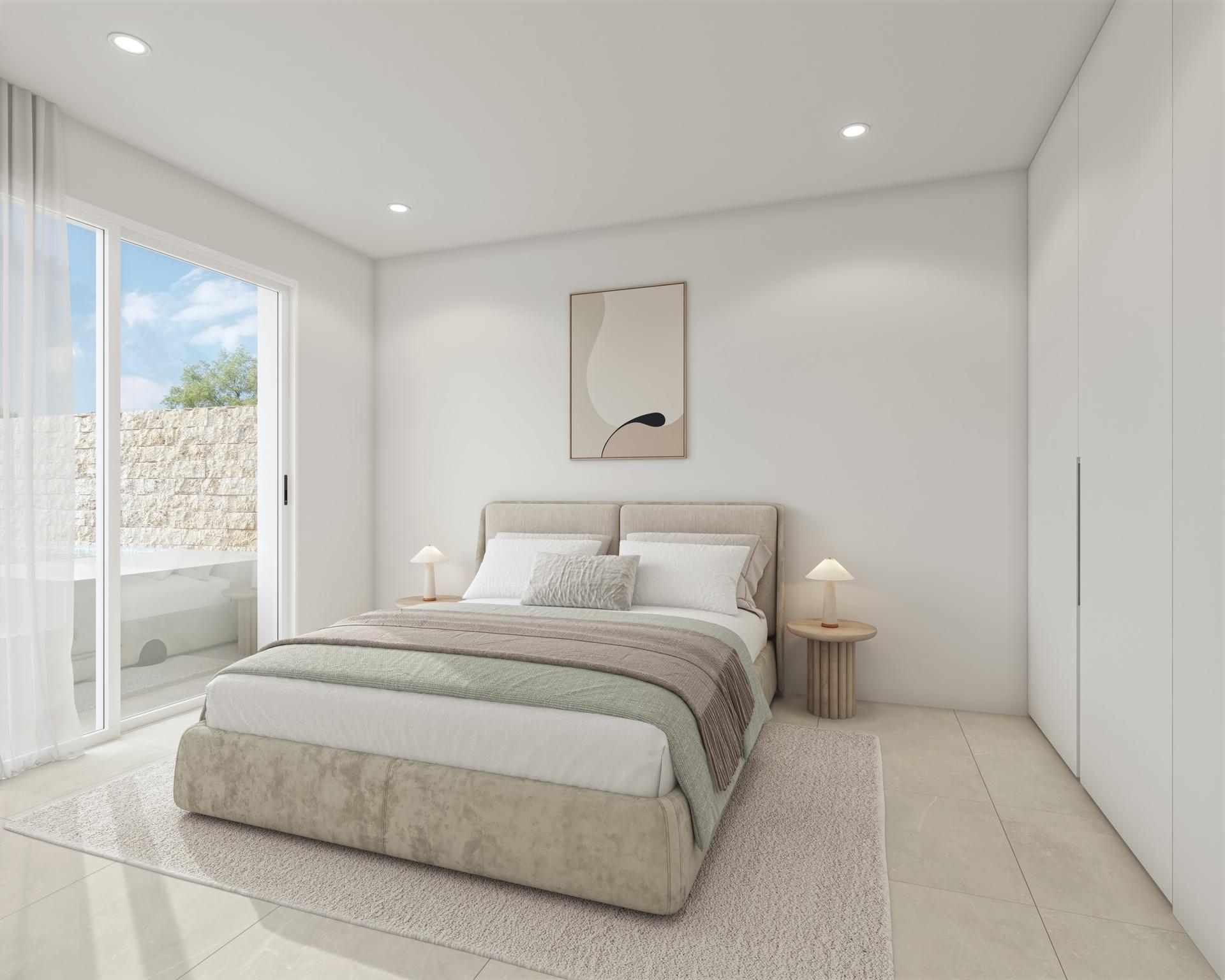 Private swimming pool in new-build bungalow development, Zona Pueblo