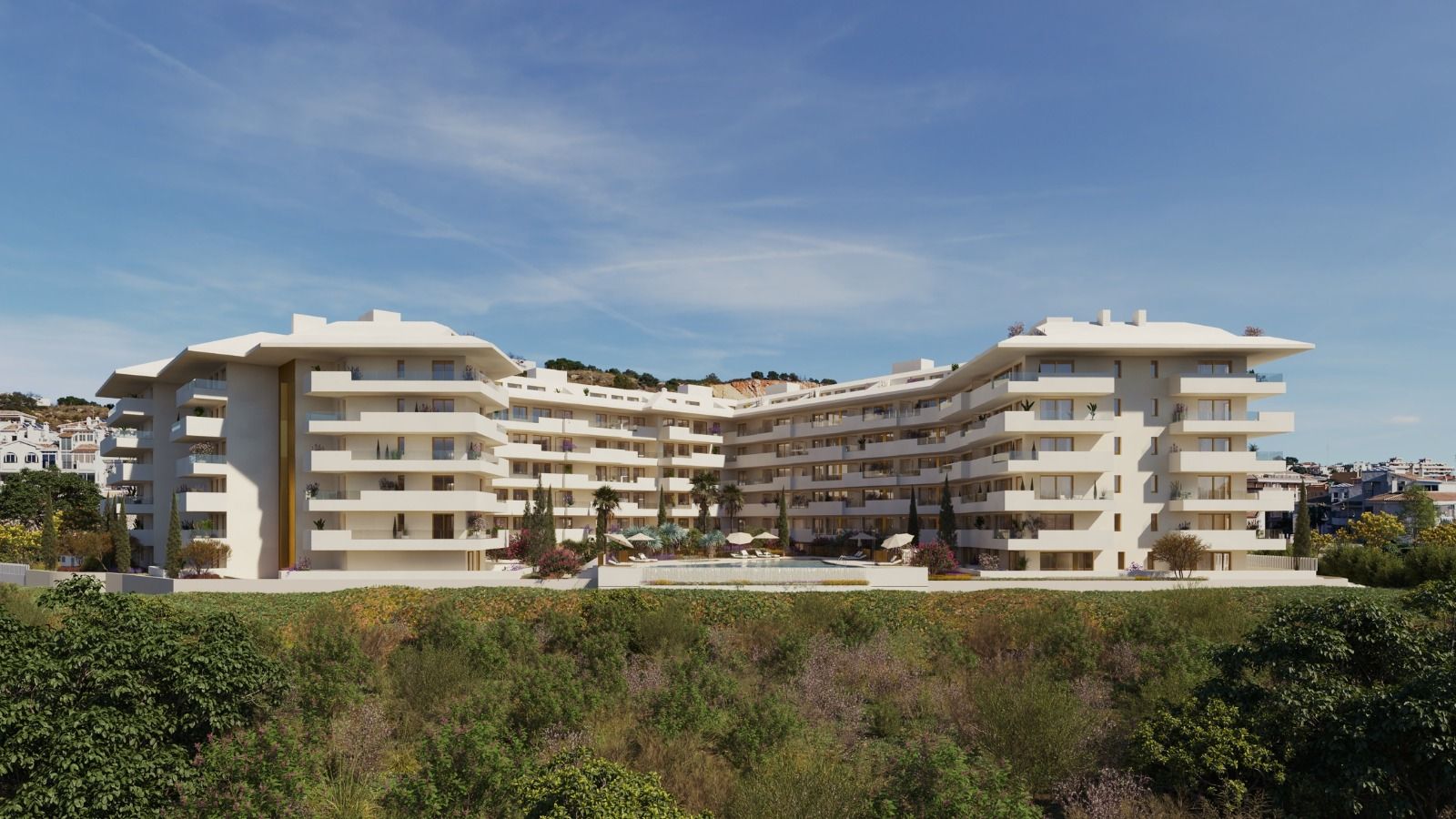 Communal stairwell of six-storey building, Los Pacos, Fuengirola