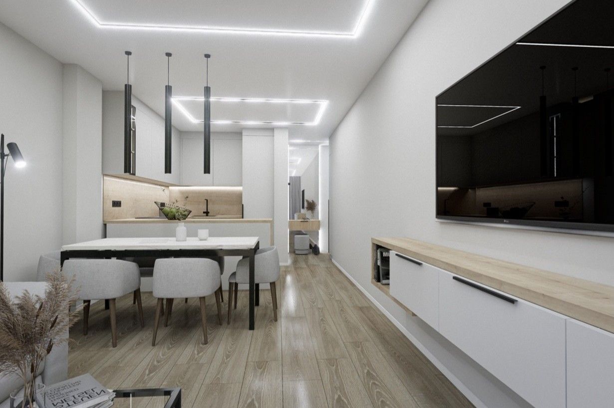 Private terrace of new-build apartment in Acequion, Torrevieja