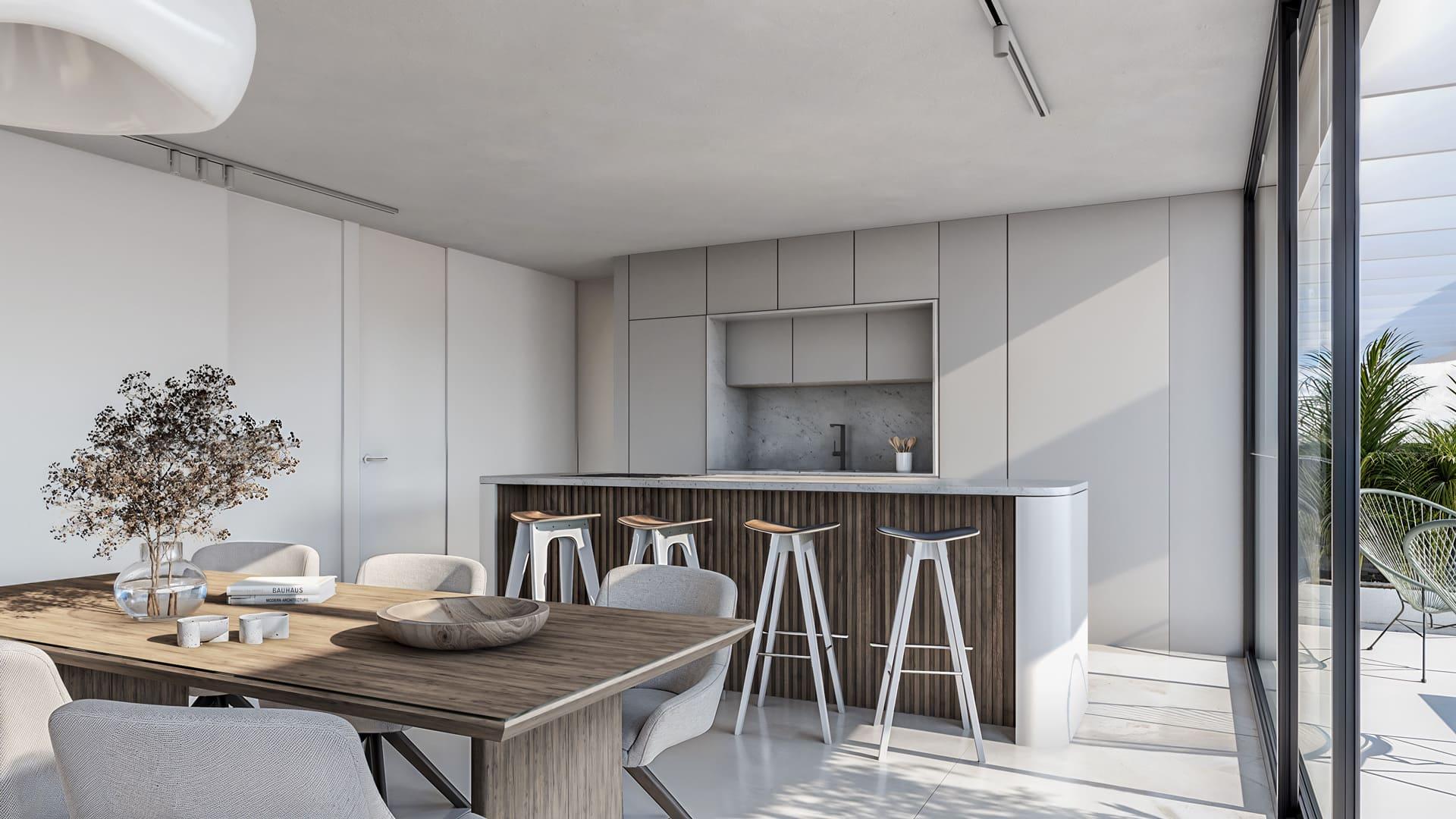 Communal indoor heated swimming pool in new-build development, Parque Central, Estepona