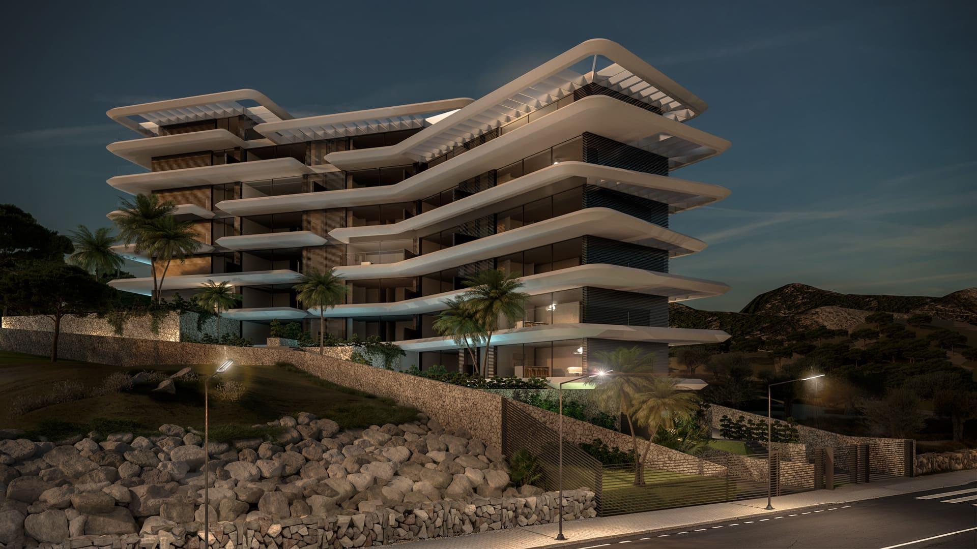 Fitness centre with exercise equipment in new-build development, Parque Central, Estepona